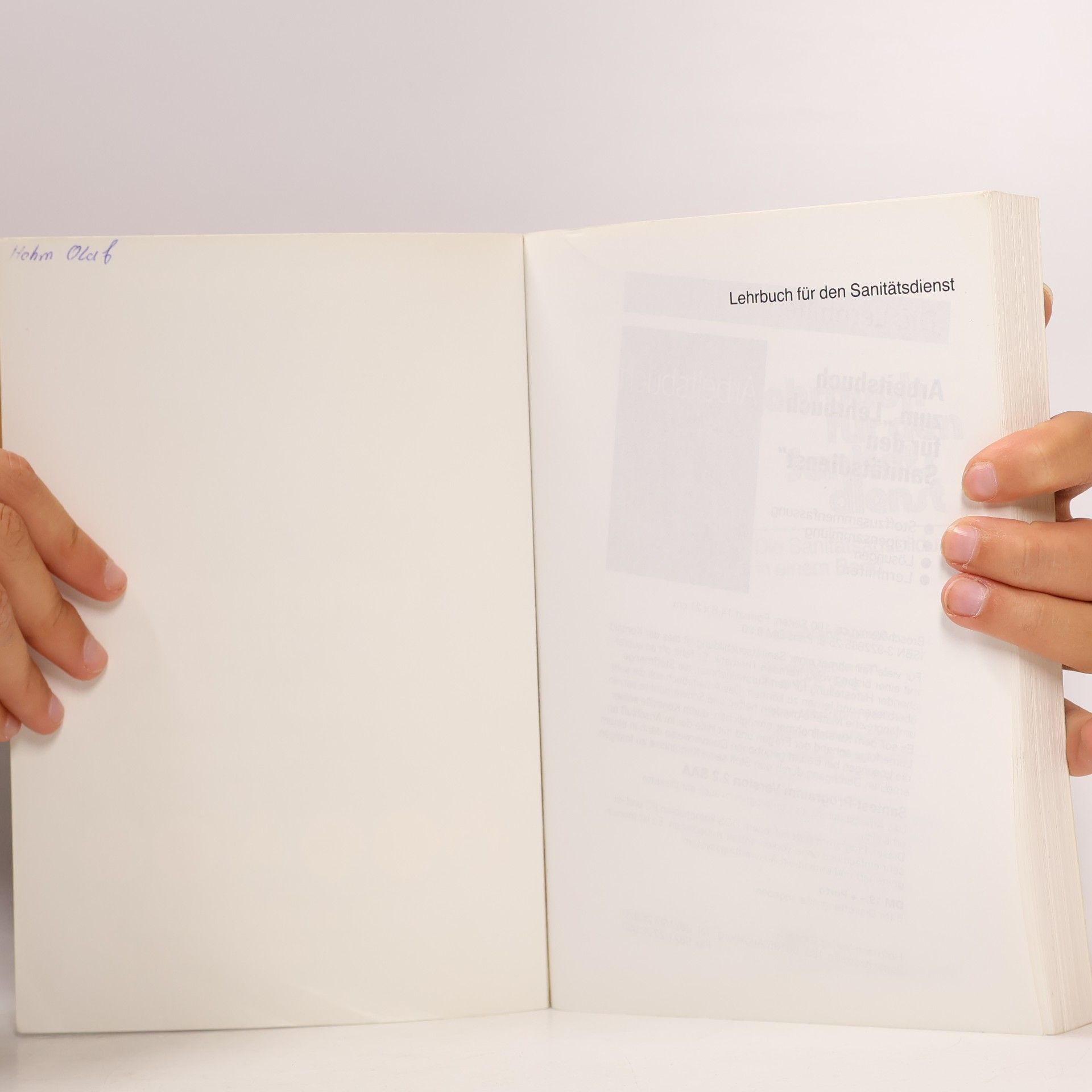 Lehrbuch für den Sanitätsdienst