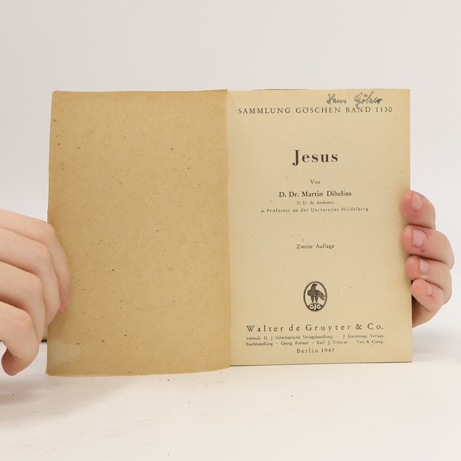 Martin Dibelius Jesus