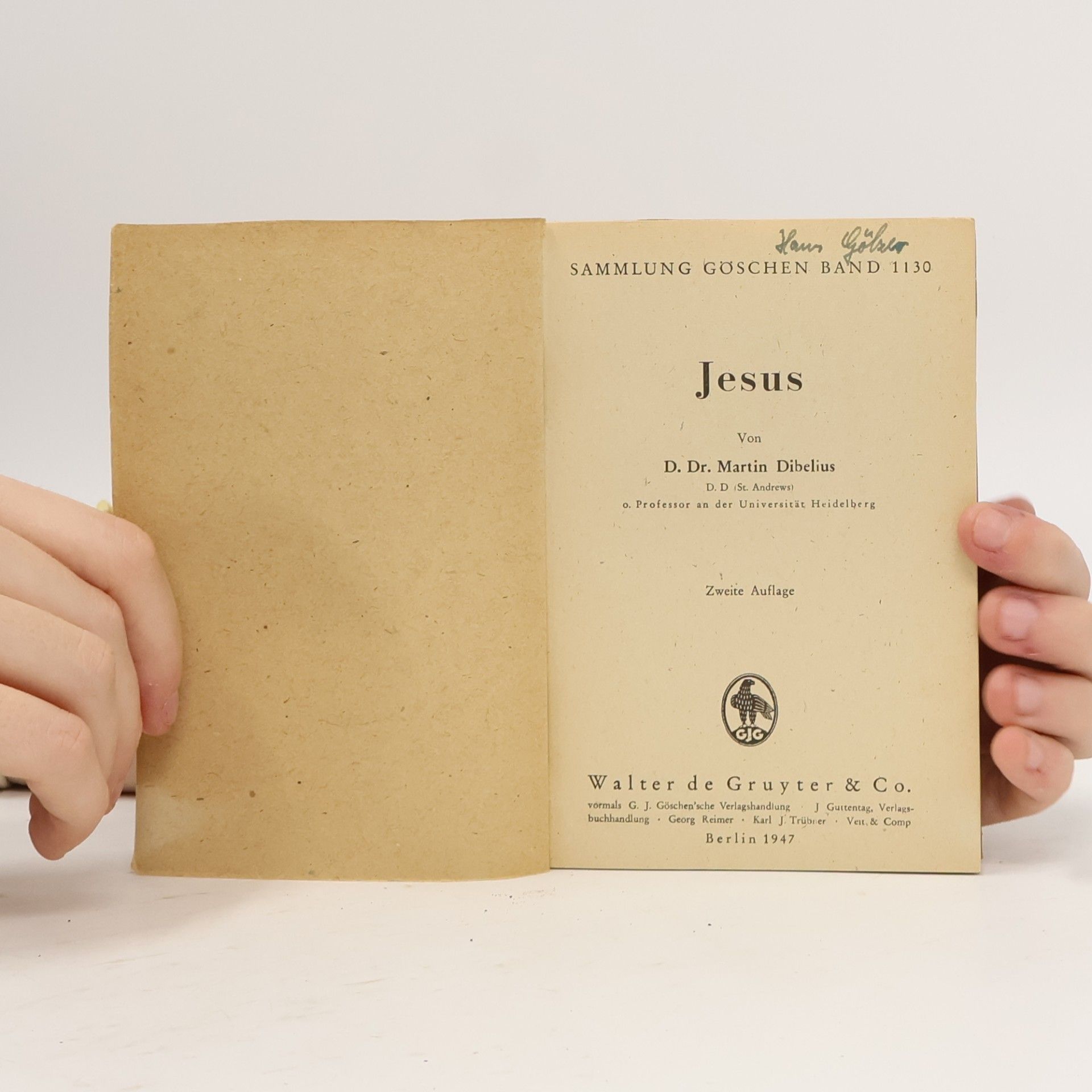 Martin Dibelius Jesus