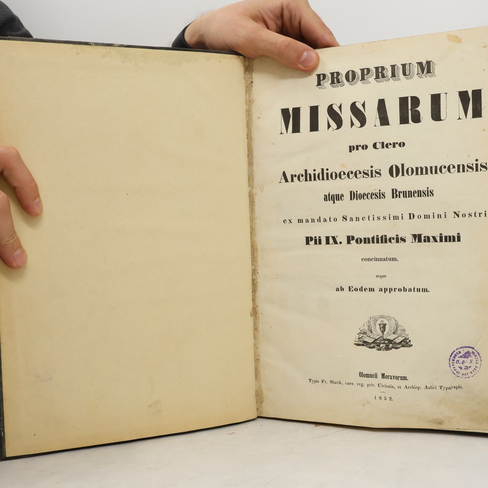 AA.VV. Proprium Missarum pro Clero Archidioecesis Olomucensis atque Dioecesis Brunensis ...