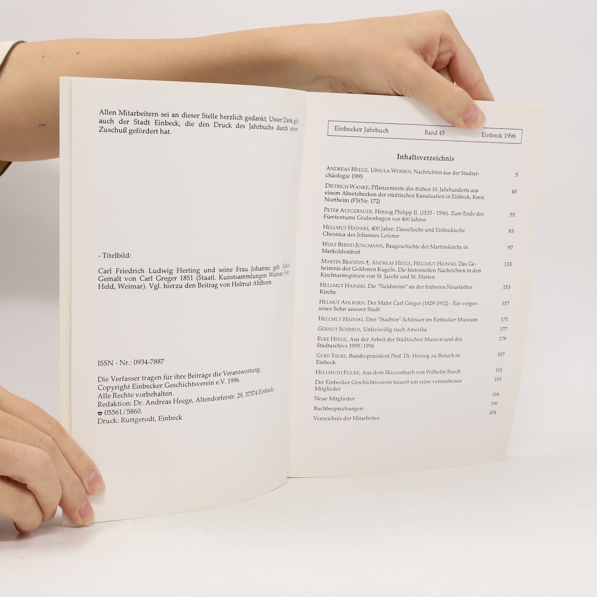 Carl Greger Einbecker Jahrbuch 45