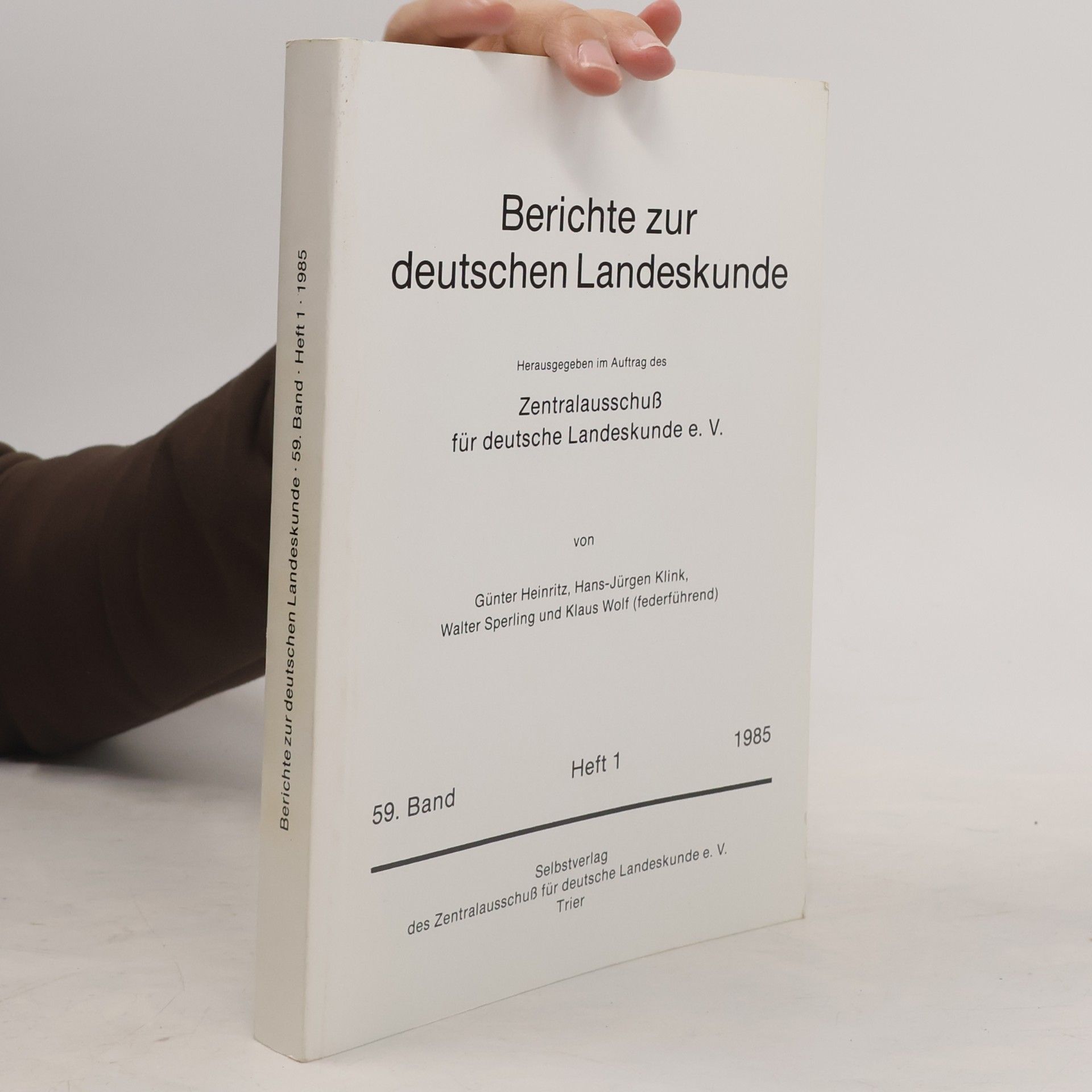 Various authors Berichte zur deutschen Landeskunde