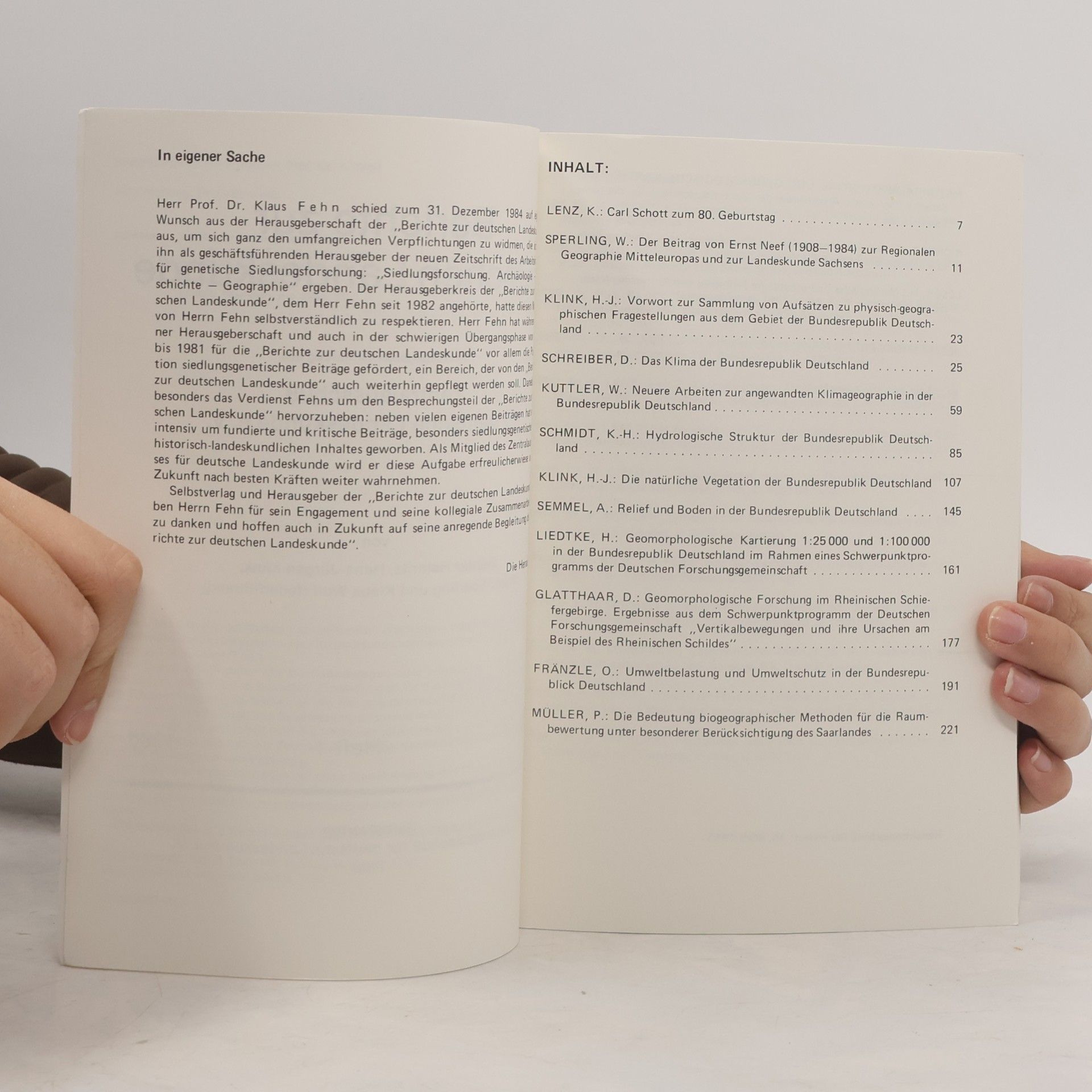 Various authors Berichte zur deutschen Landeskunde