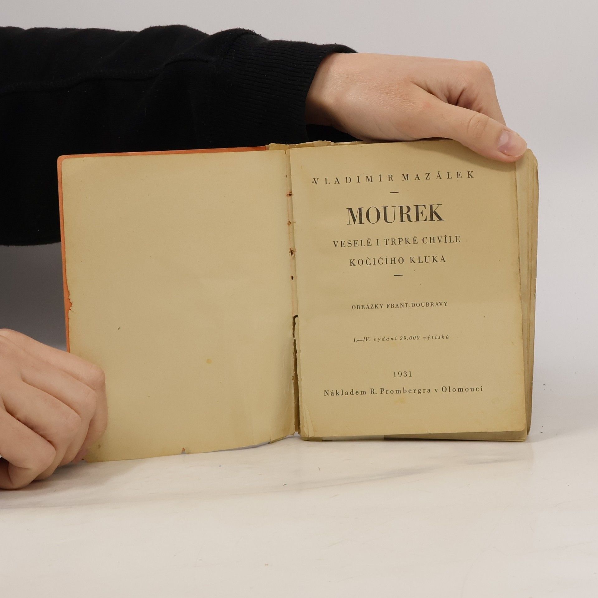 František Doubrava Mourek - historie kočičího kluka