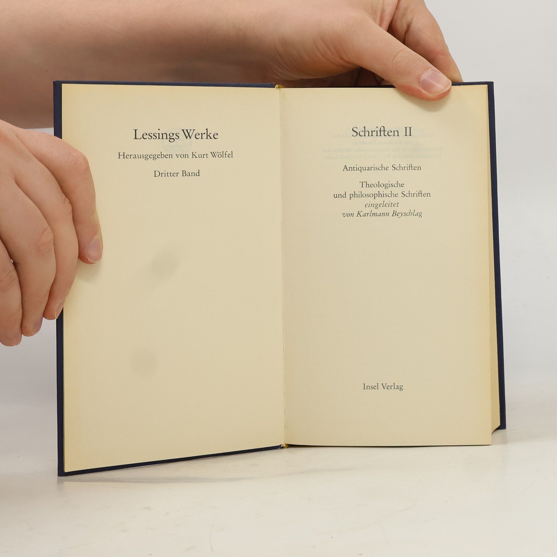 Gotthold Ephraim Lessing Gotthold Ephraim Lessing 3. Schriften 2