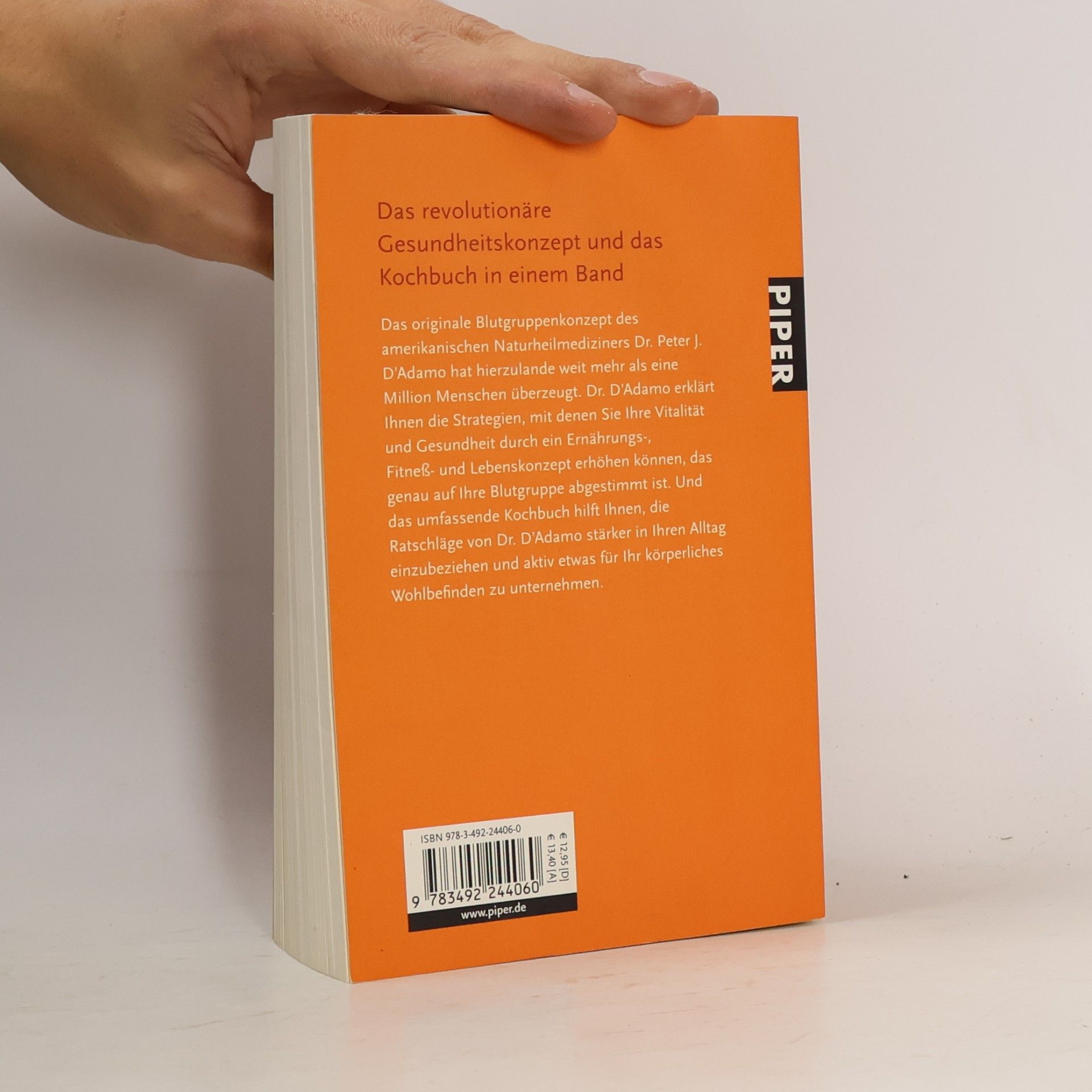 Peter J. D'Adamo 4 Blutgruppen - die Strategien und das Kochbuch für ein gesundes Leben