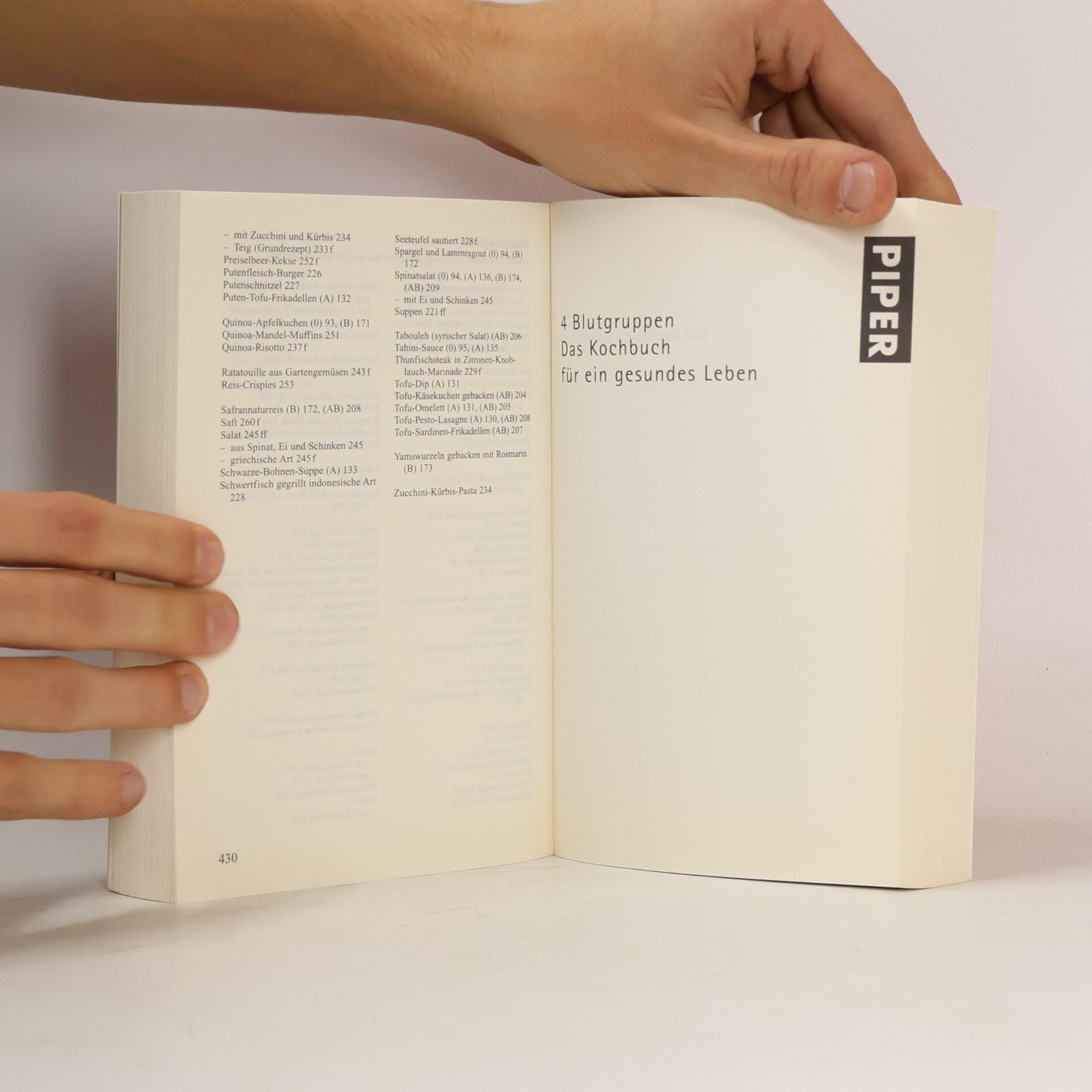 Peter J. D'Adamo 4 Blutgruppen - die Strategien und das Kochbuch für ein gesundes Leben