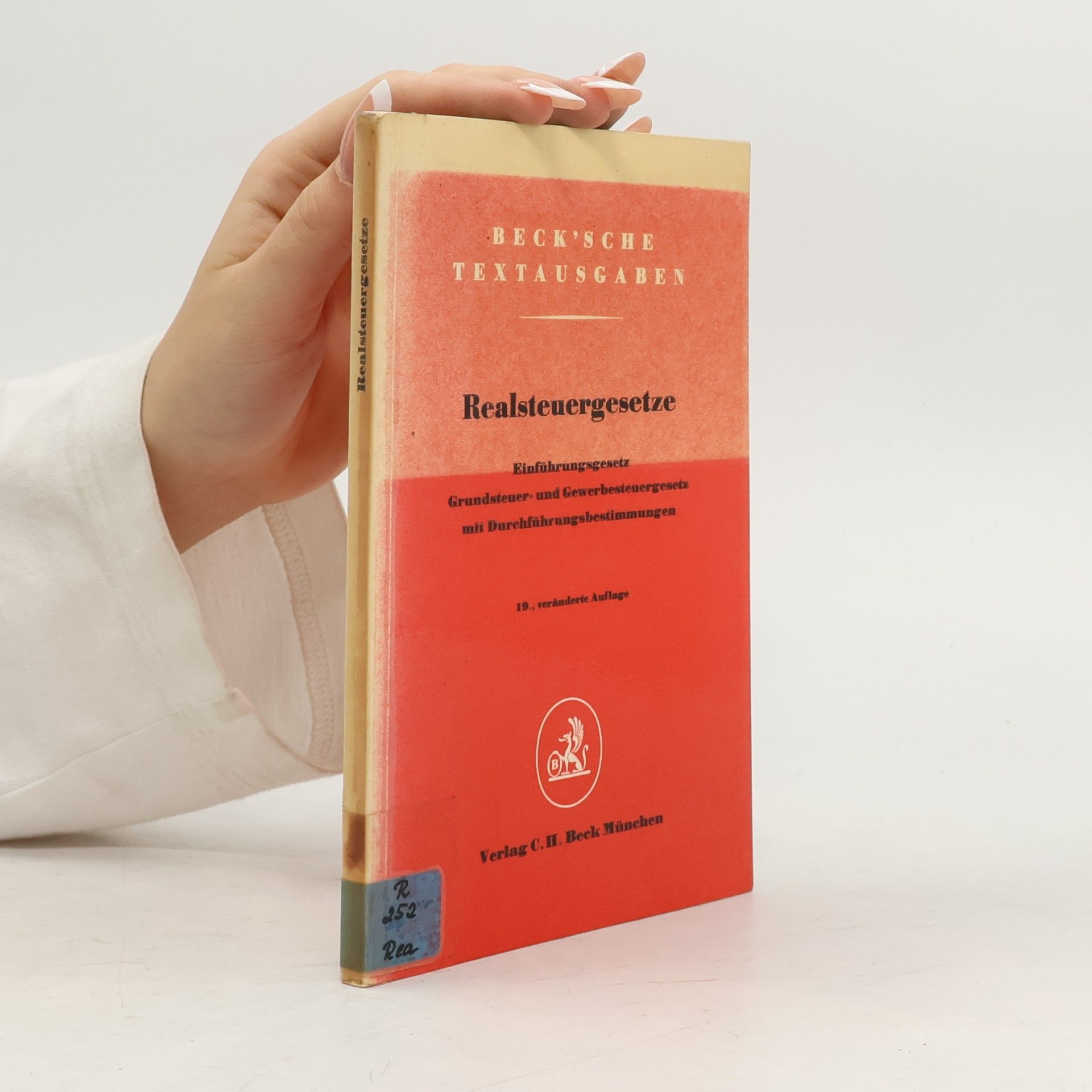 Realsteuergesetze - 19., veränderte Auflage