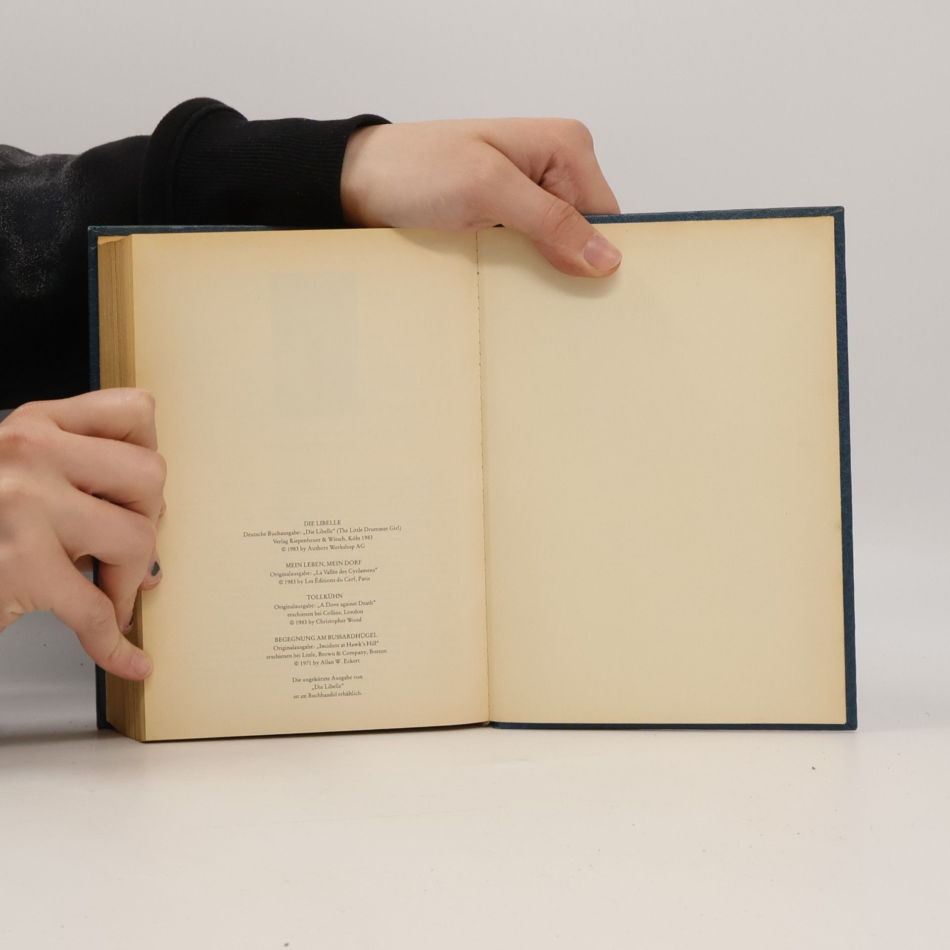 Kolektiv autorů Reader's Digest Auswahlbücher. Die Libelle. Mein Leben, mein Dorf. Tollkühn. Begegnung am Bussardhügel