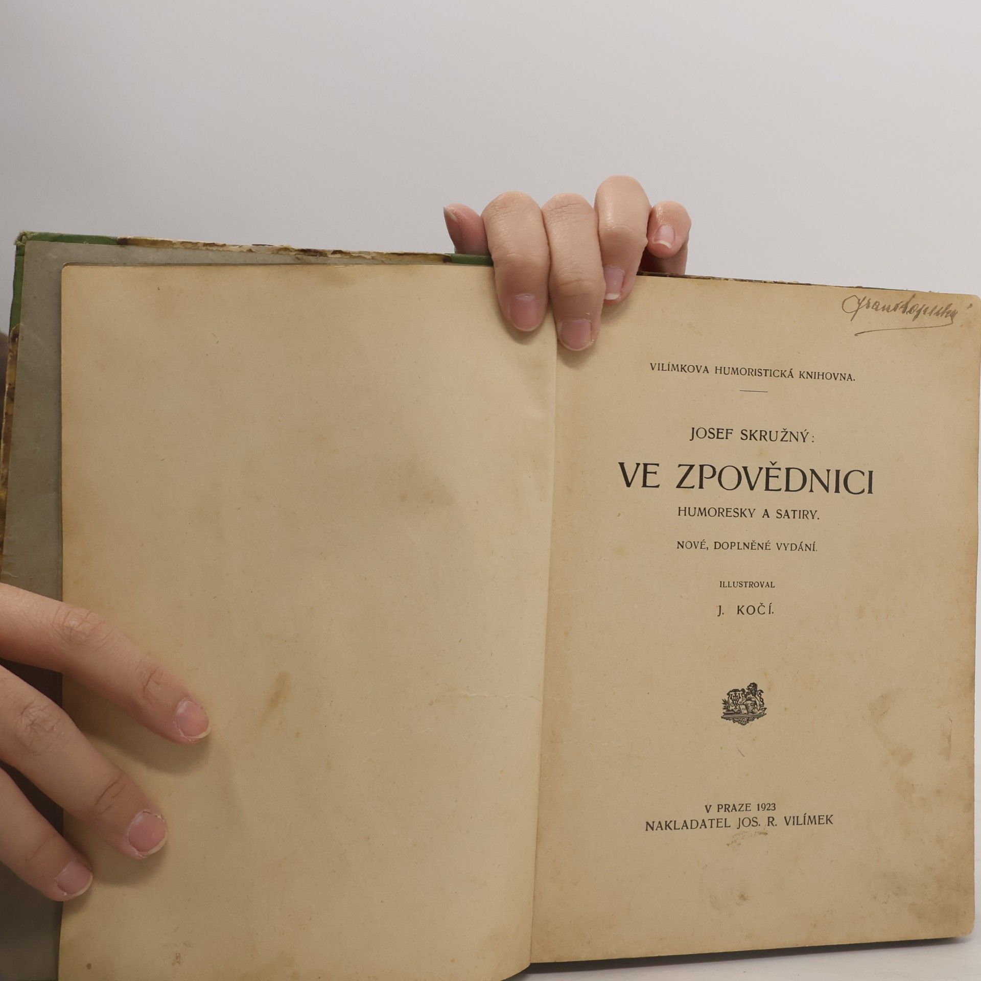 Josef Skružný Ve zpovědnici. Humoresky a satiry.