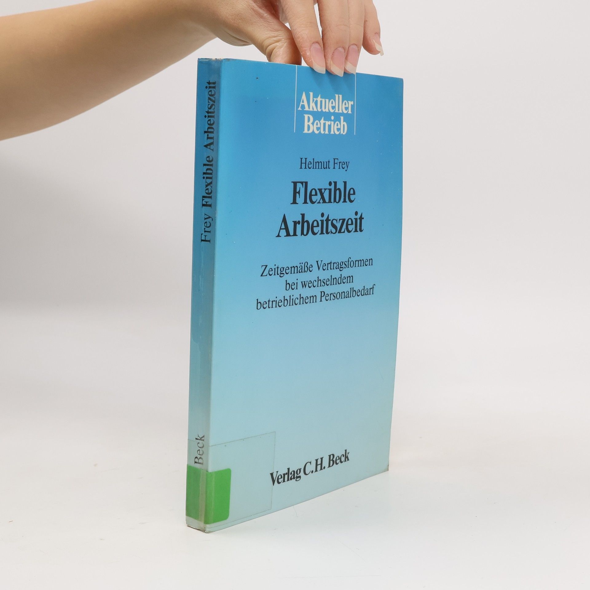 Helmut Frey Aktueller Betrieb: Flexible Arbeitszeit