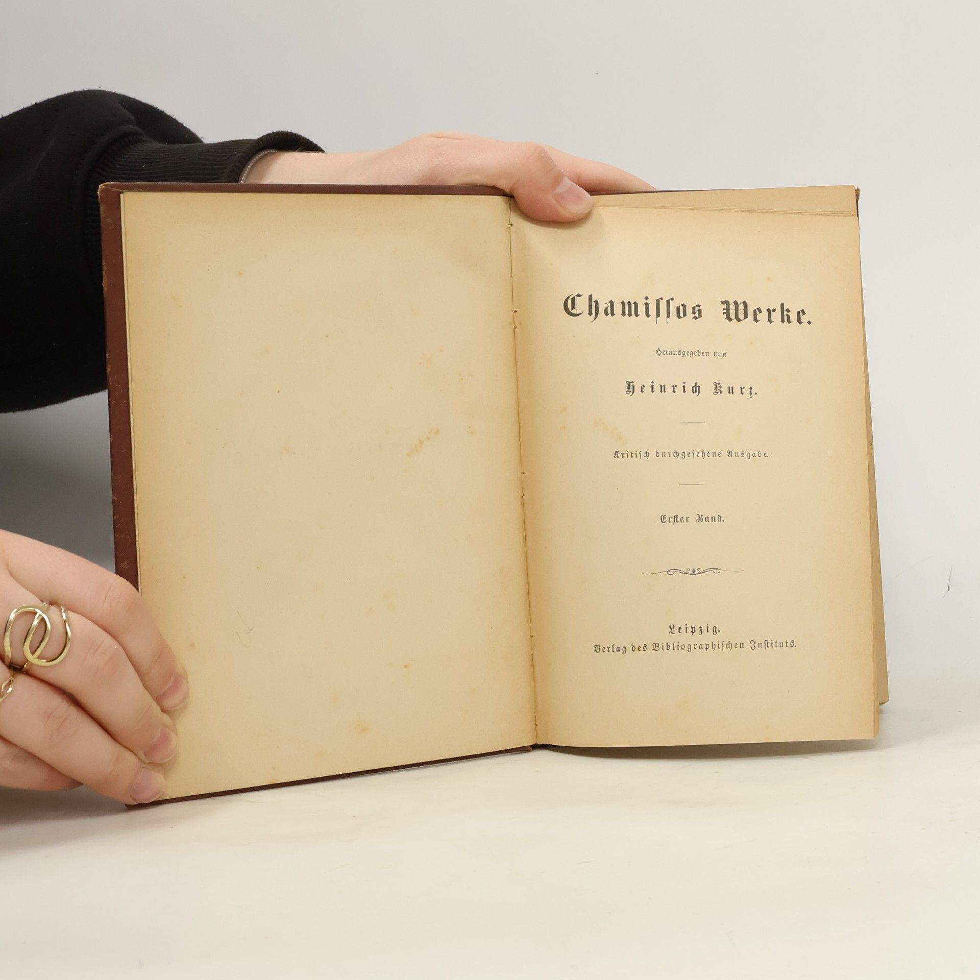 Heinrich Kurz Chamissos Werke 1 Band
