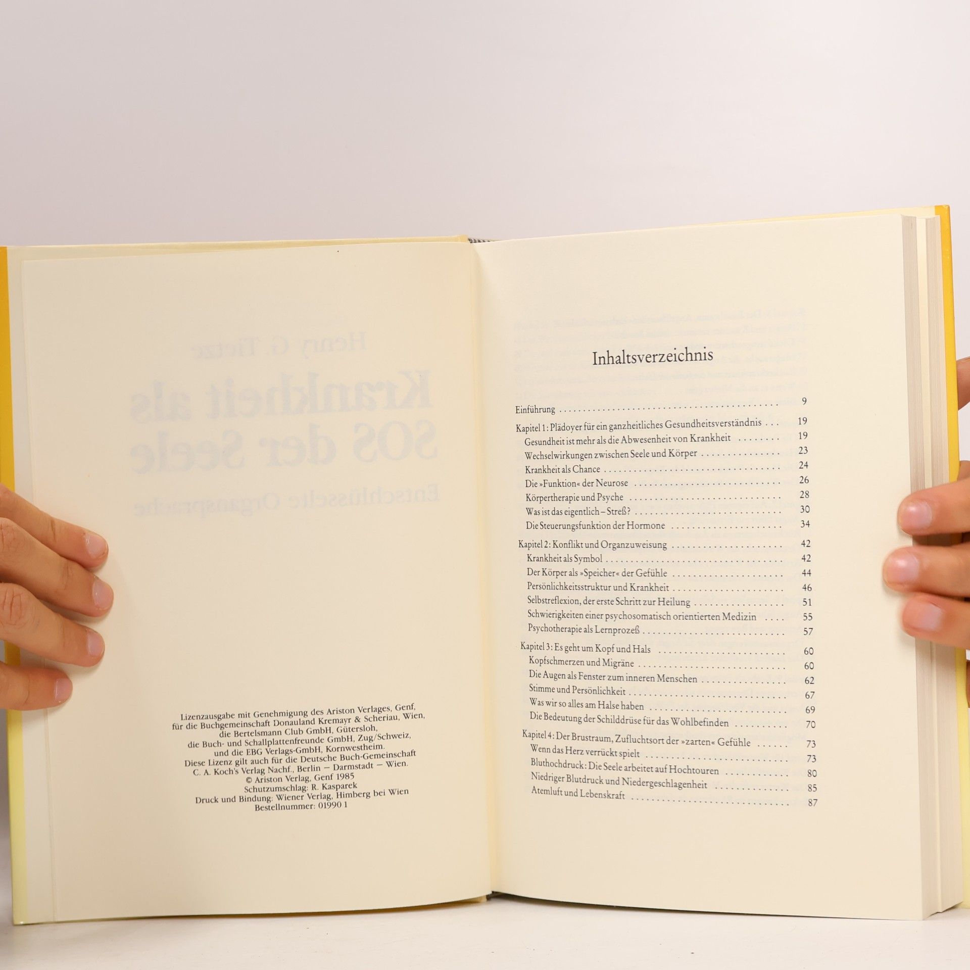 Henry G. Tietze Krankheit als SOS der Seele