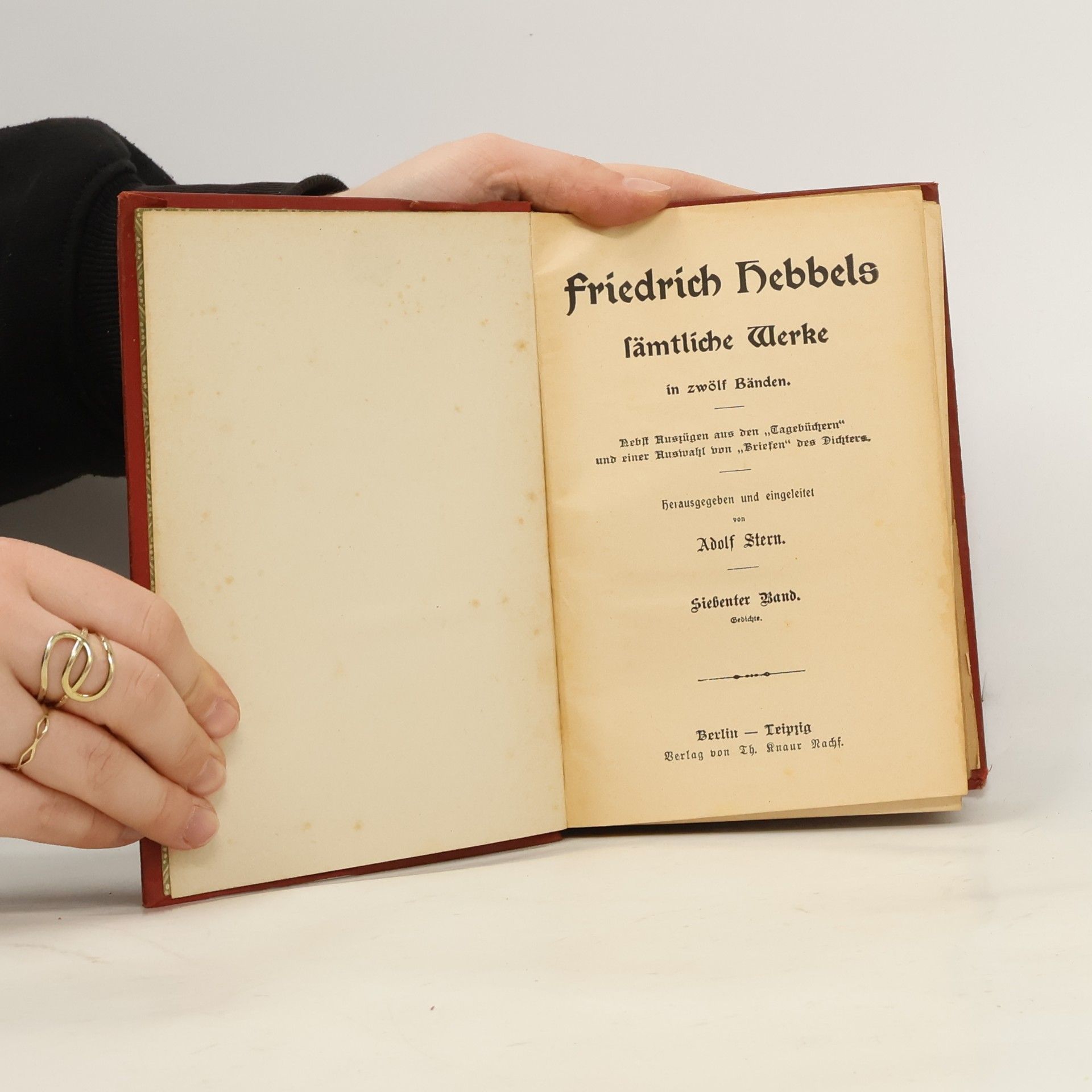 Christian Friedrich Hebbel Hebbels Werke 7