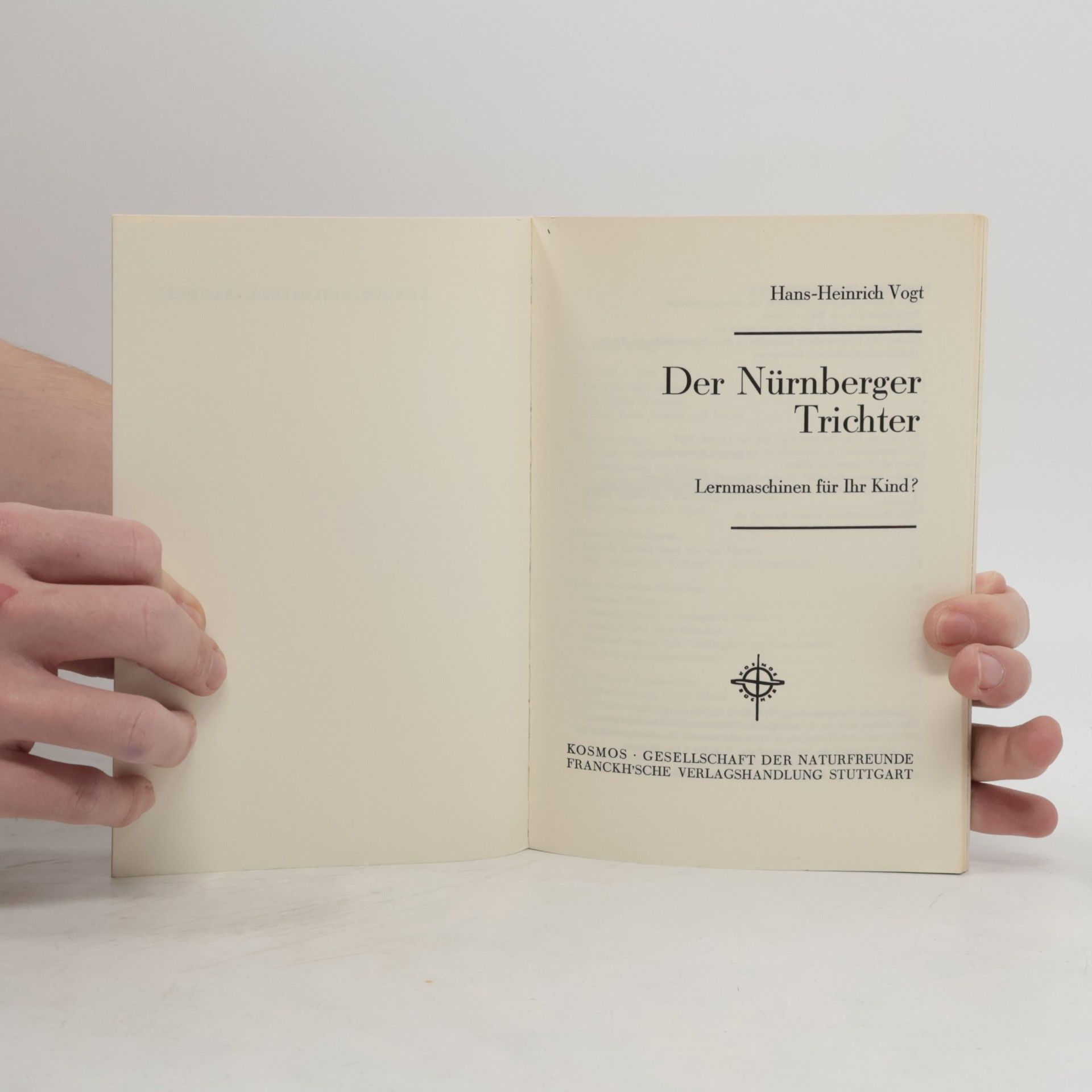 Hans Heinrich Vogt Der Nürnberger Trichter