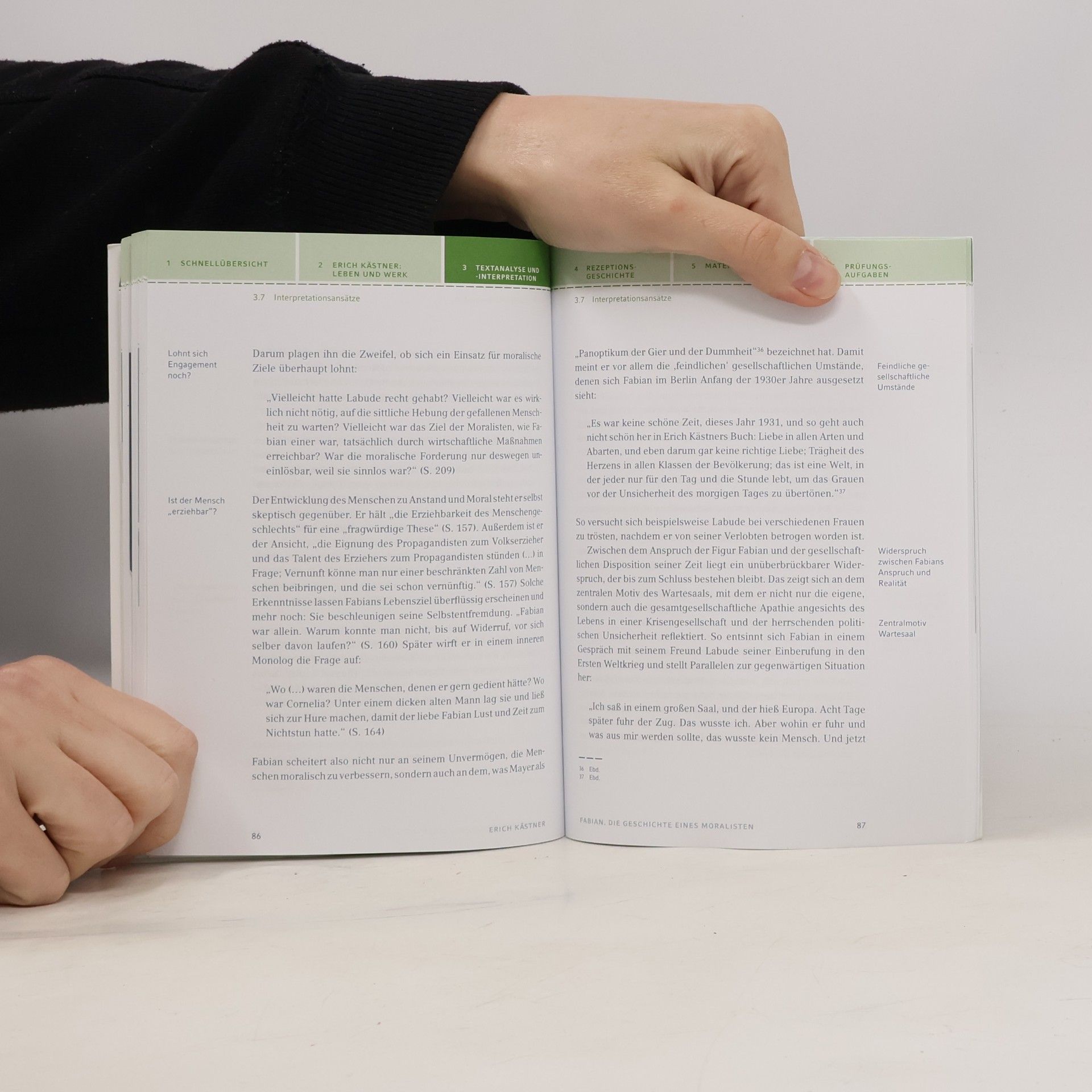 Yomb May Textanalyse und Interpretation zu Erich Kästner, Fabian, die Geschichte eines Moralisten