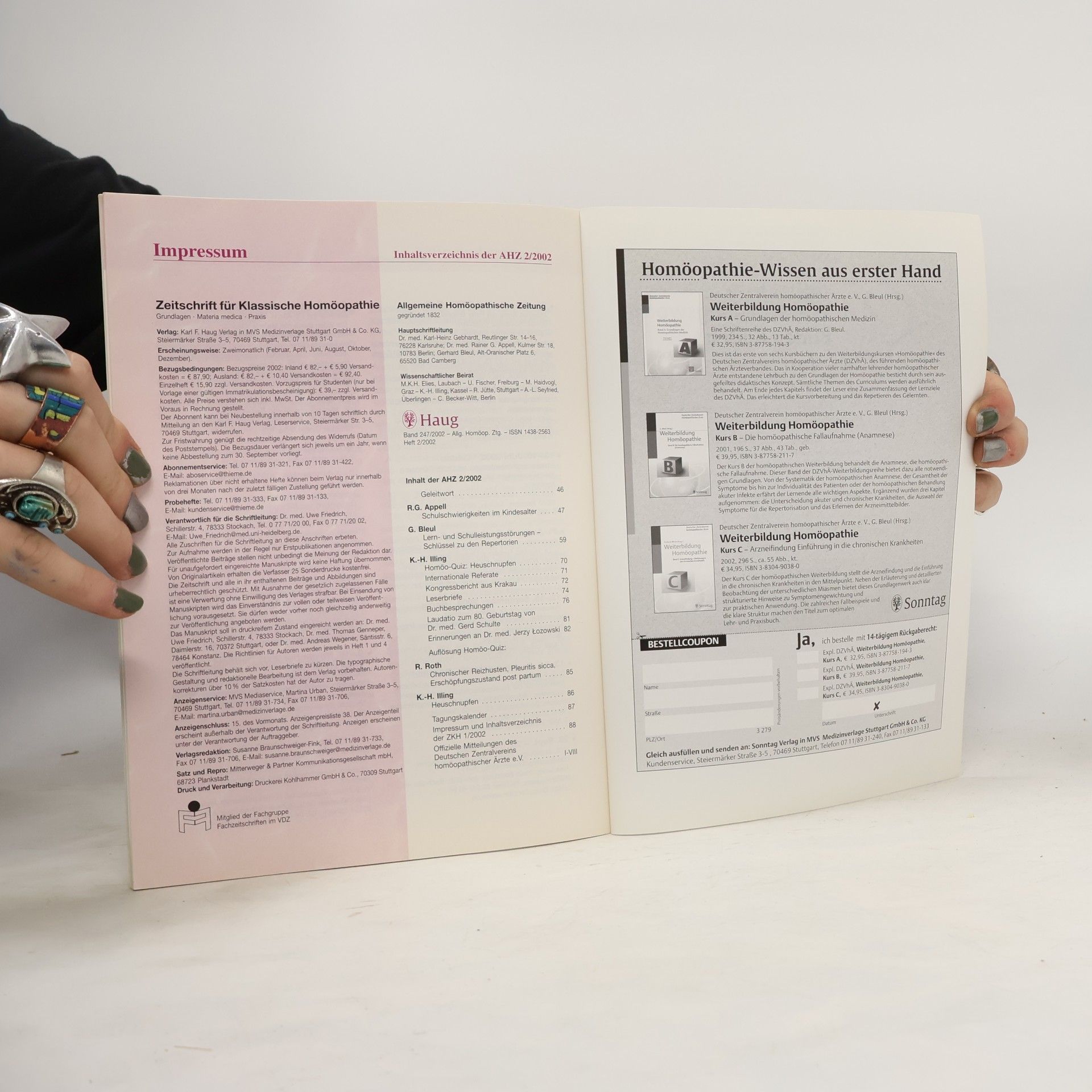 Autorenkollektiv Zeitschrift für Klassische Homöopathie