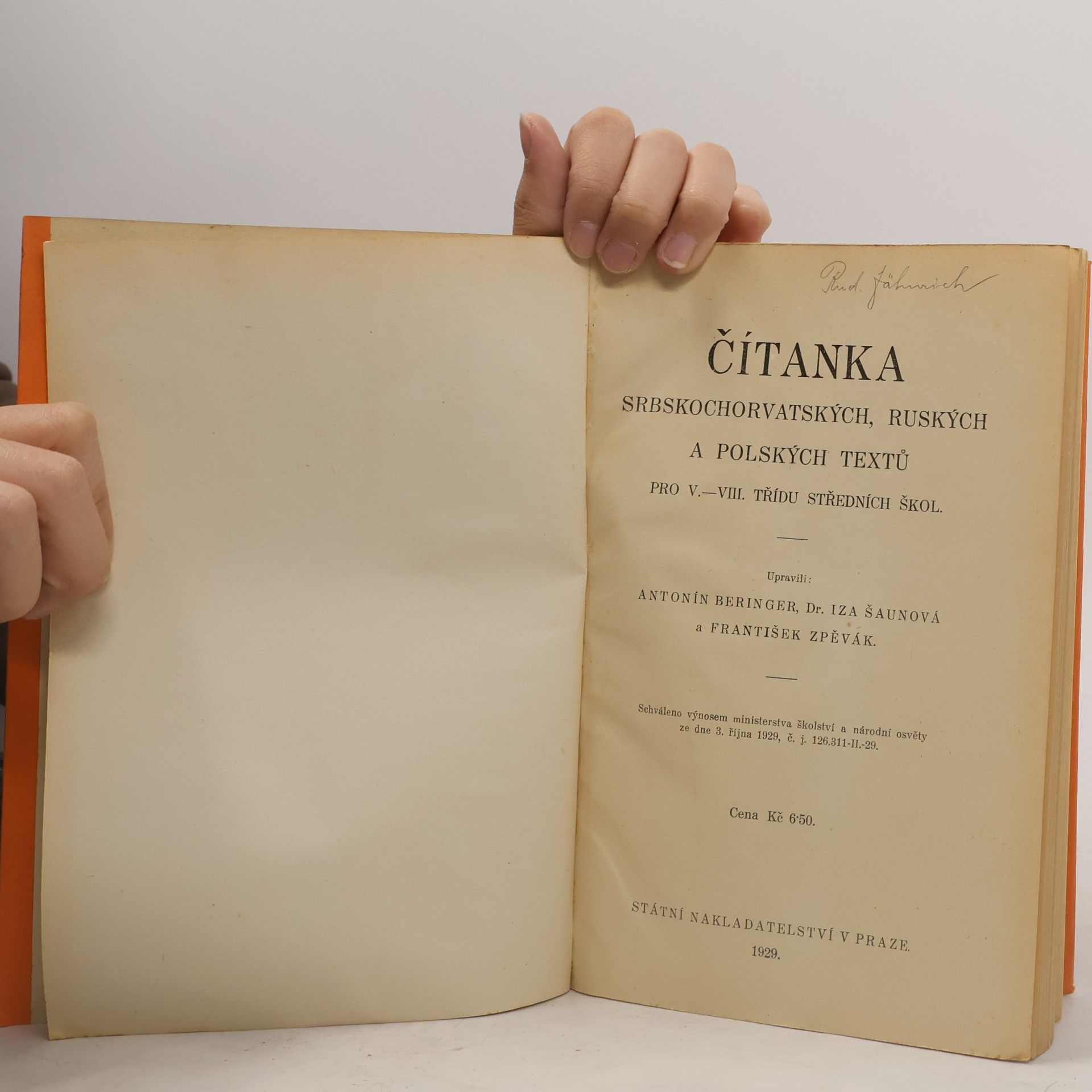 Various authors Čítanka srbochorvatských, ruských a polských textů pro V. - VIII. třídu středních škol