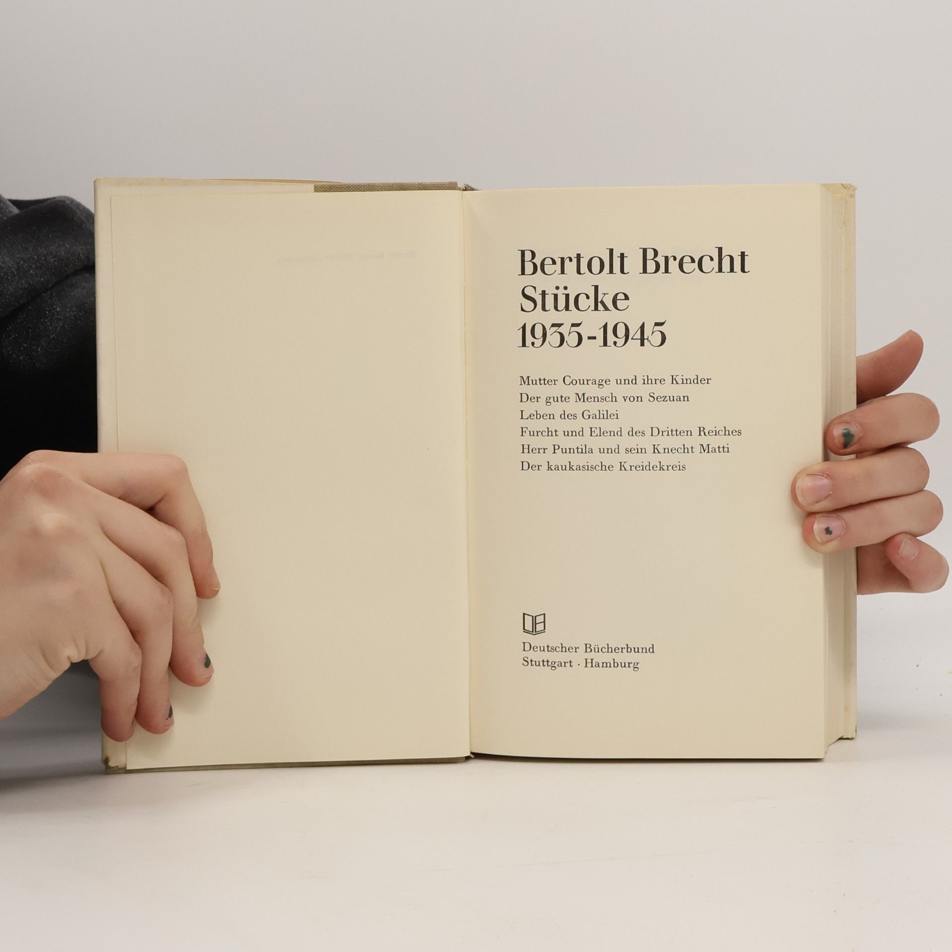 Bertolt Brecht Stücke 1935-1945