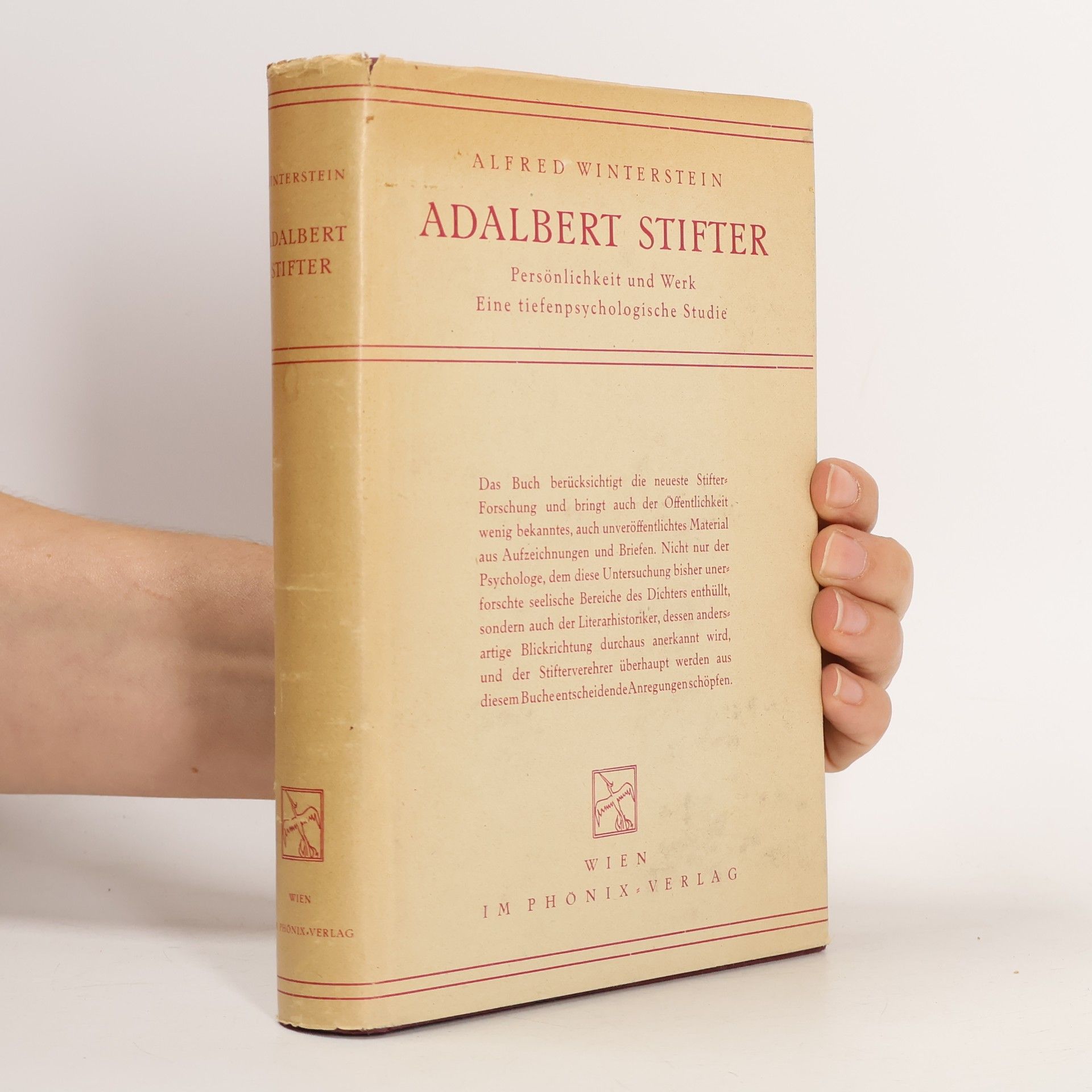 Alfred Winterstein Adalbert Stifter