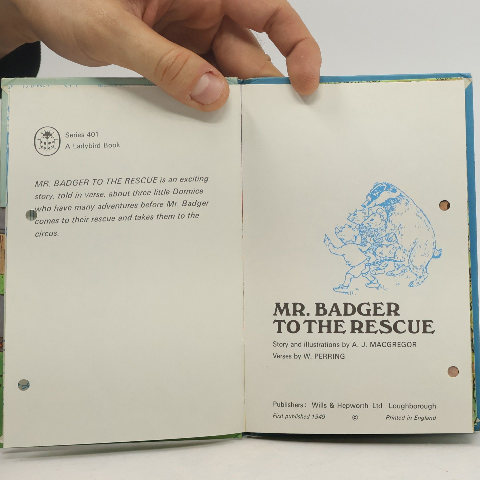 A.J. MacGregor Ladybird: Mr. Badger to the Rescue