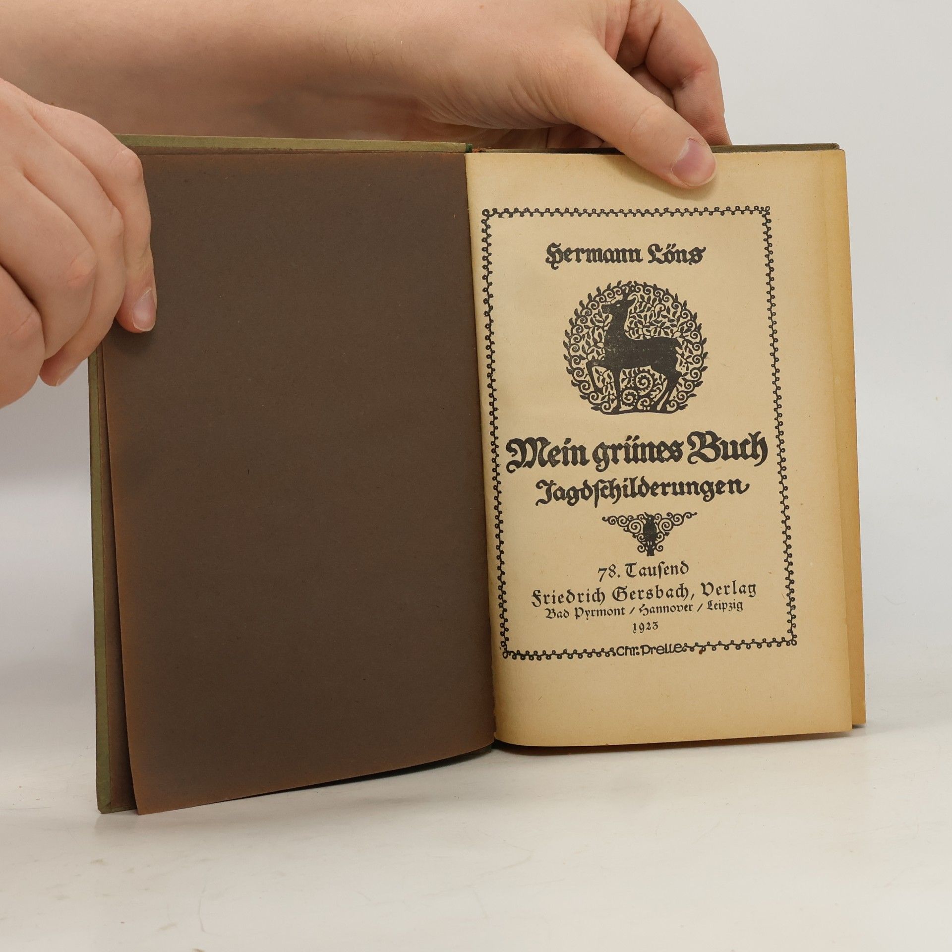 Hermann Löns Mein grünes Buch. Jagdschilderungen