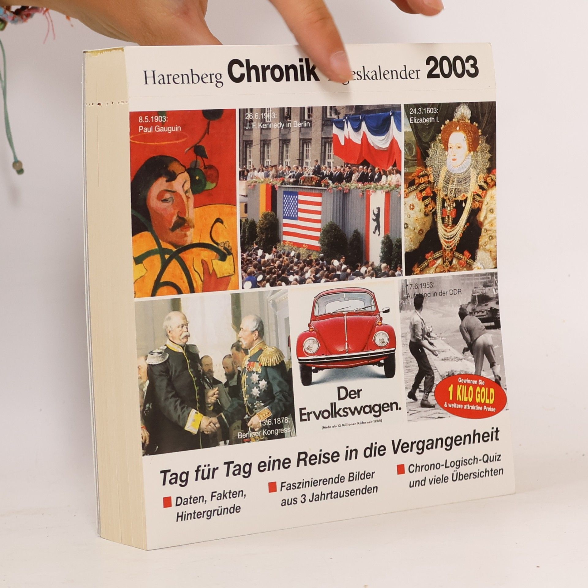 Harenberg Chronik Tageskalender 2003. Tag für Tag eine Reise in die Vergangenheit. Daten, Fakten Hintergründe.