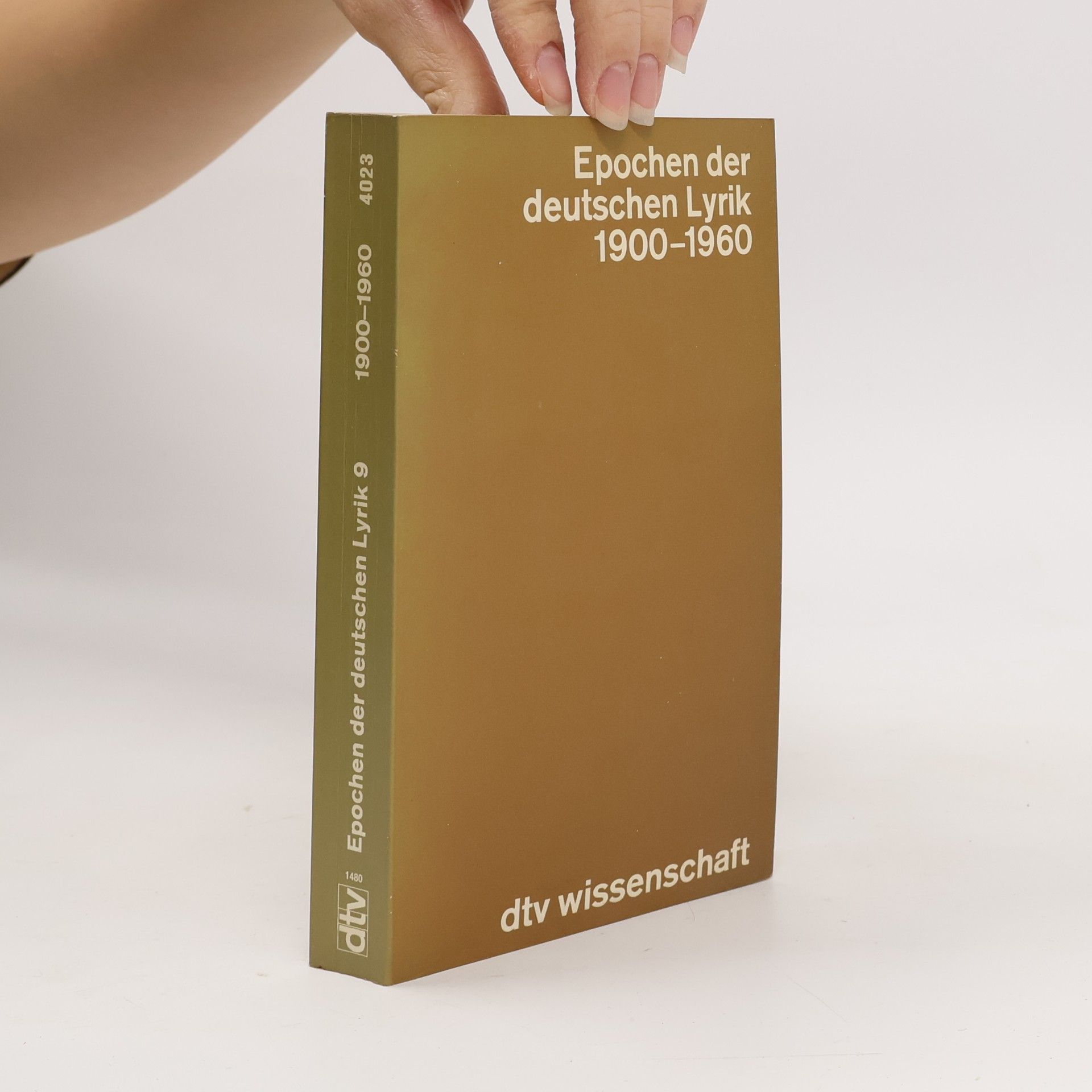 Epochen der deutschen Lyrik. Tl.9. Gedichte 1900-1960