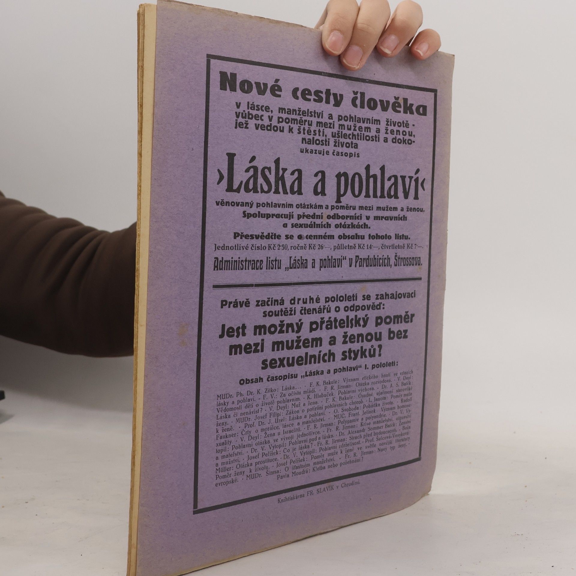 Otakar Kunstovný Kultura lidství Ročník II. Číslo 6.-7.