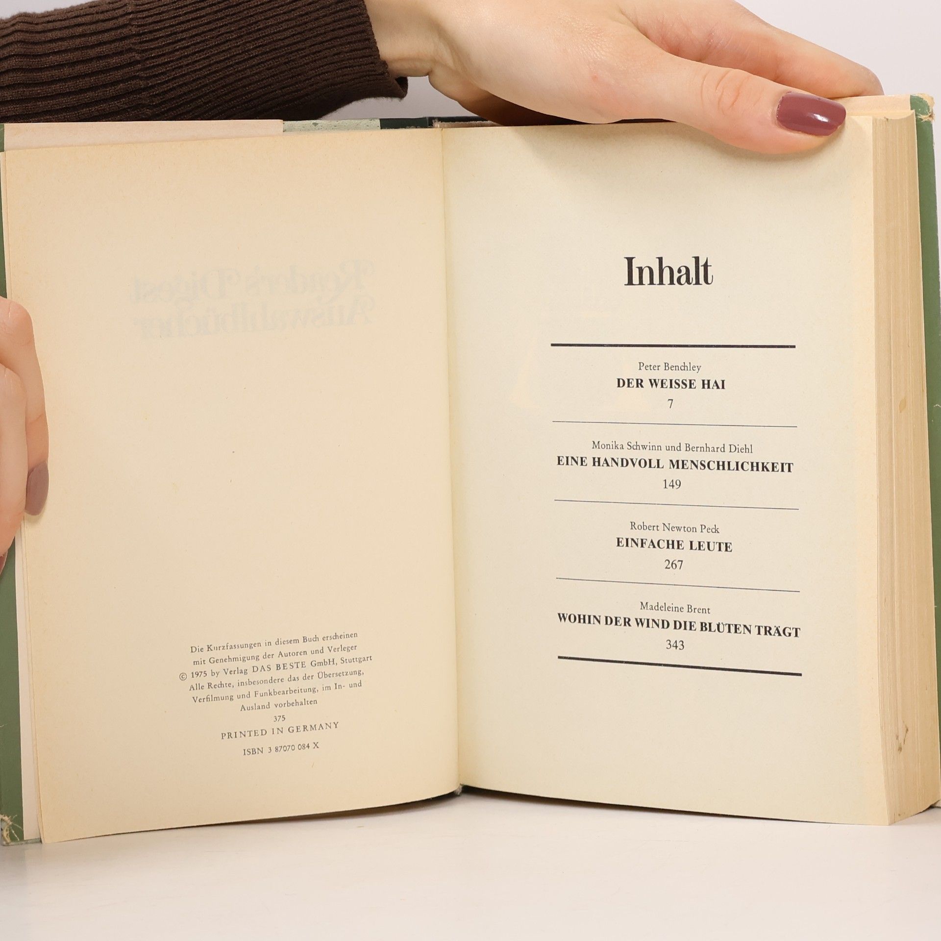 Peter Benchley Reader's Digest Auswahlbücher