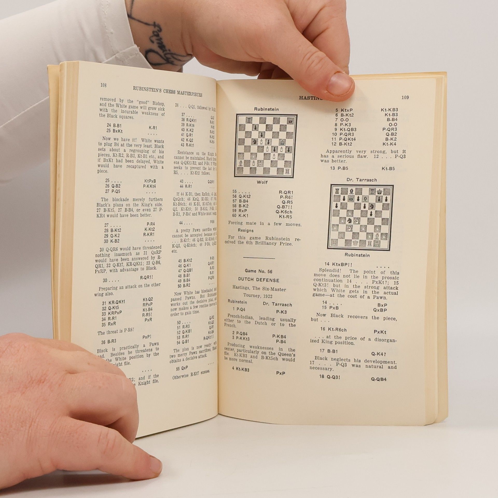 Akiba Rubinstein Rubinstein's Chess Masterpieces
