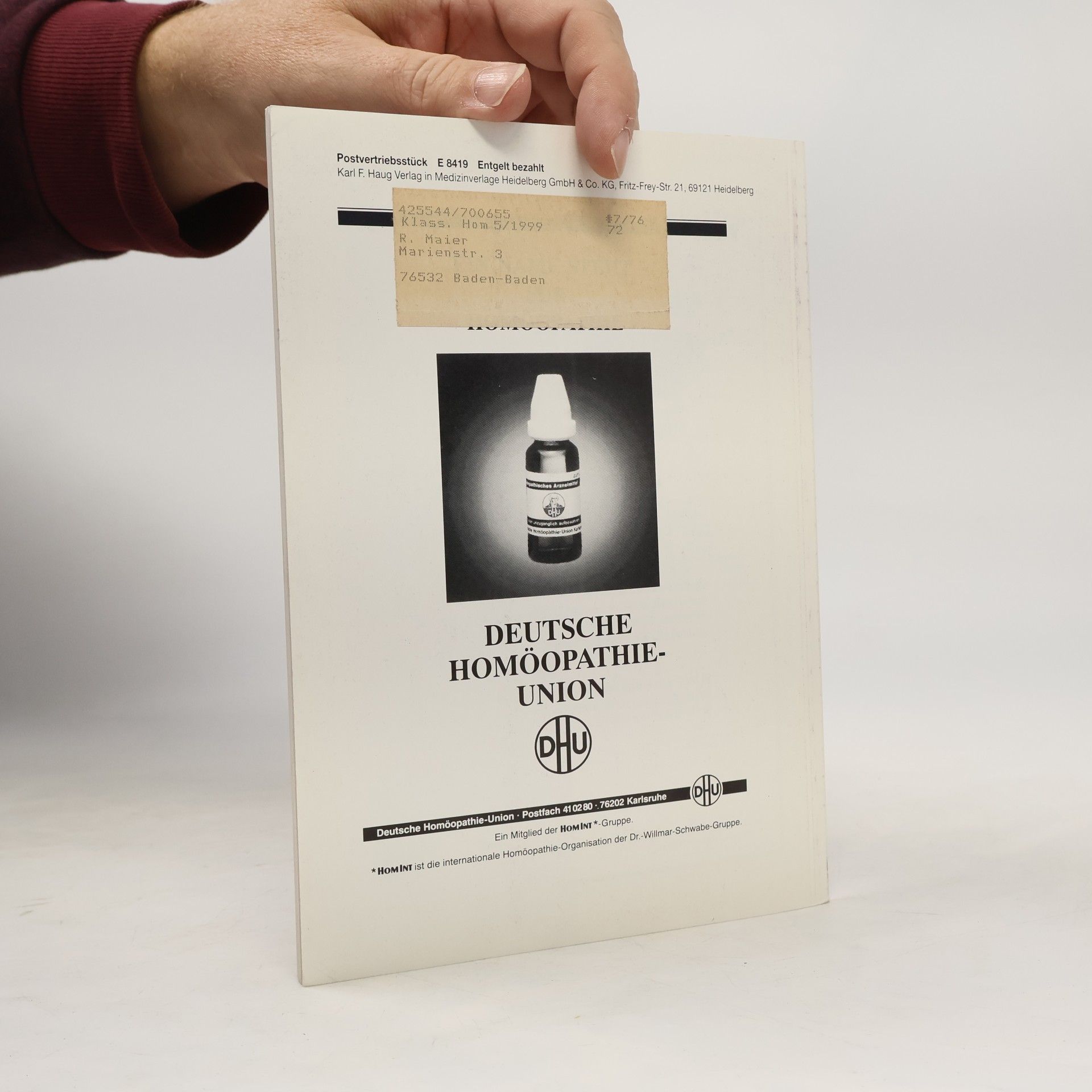 D. Spinedi Zeitschrift für Klassische Homöopathie 43