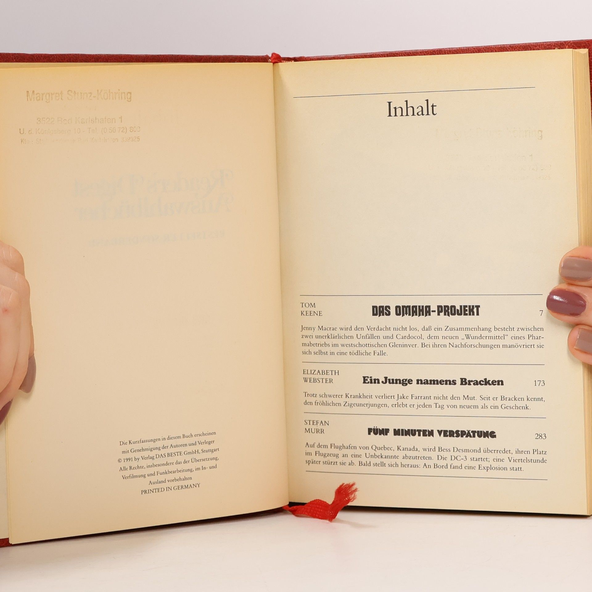 Tom Keene Reader's Digest Auswahlbücher