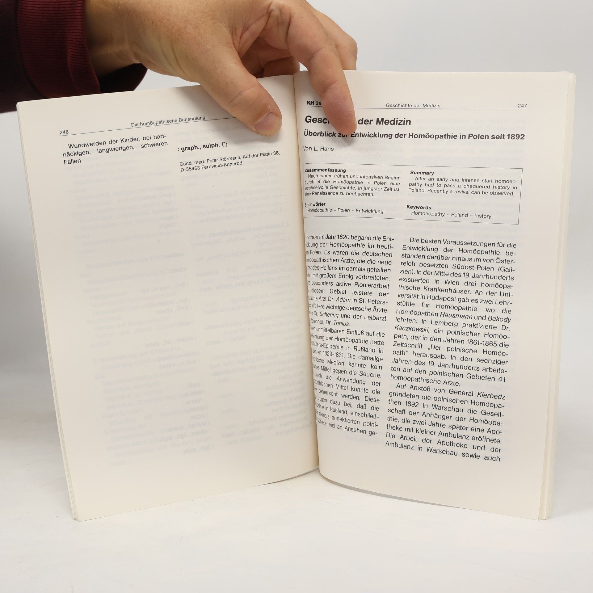 Autorenkollektiv Zeitschrift für klassische Homöopathie 6/1994