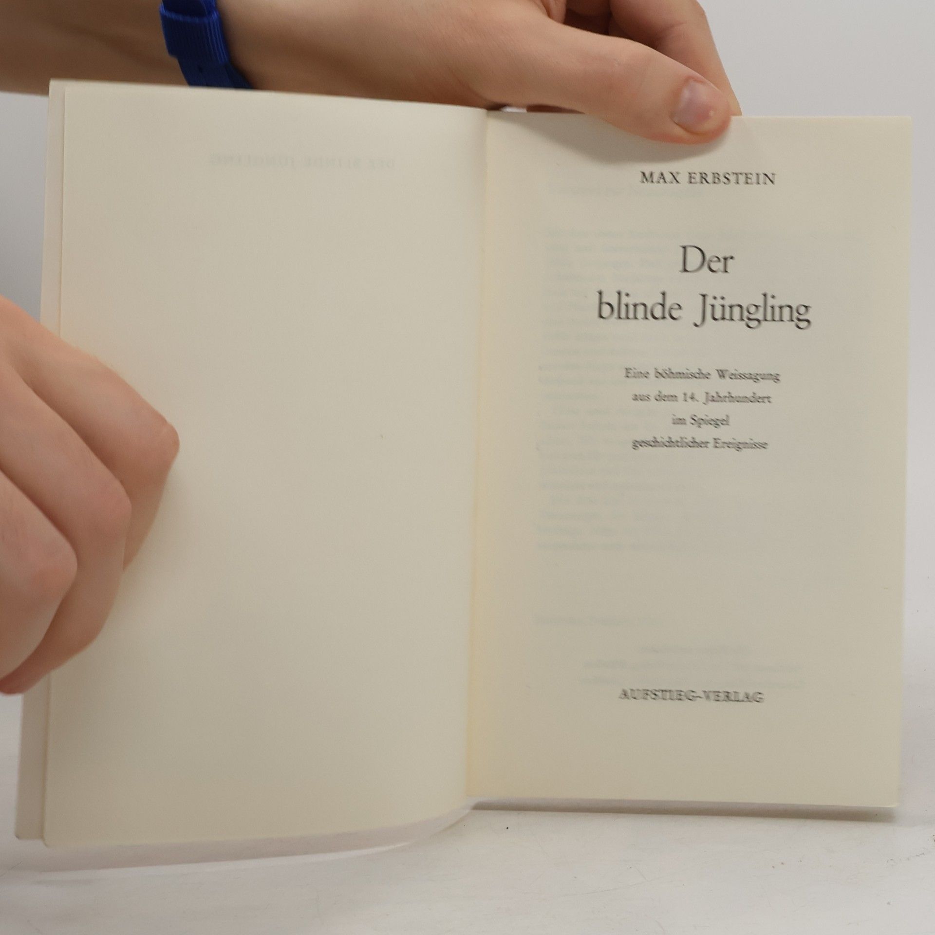 Max Erbstein Der blinde Jüngling