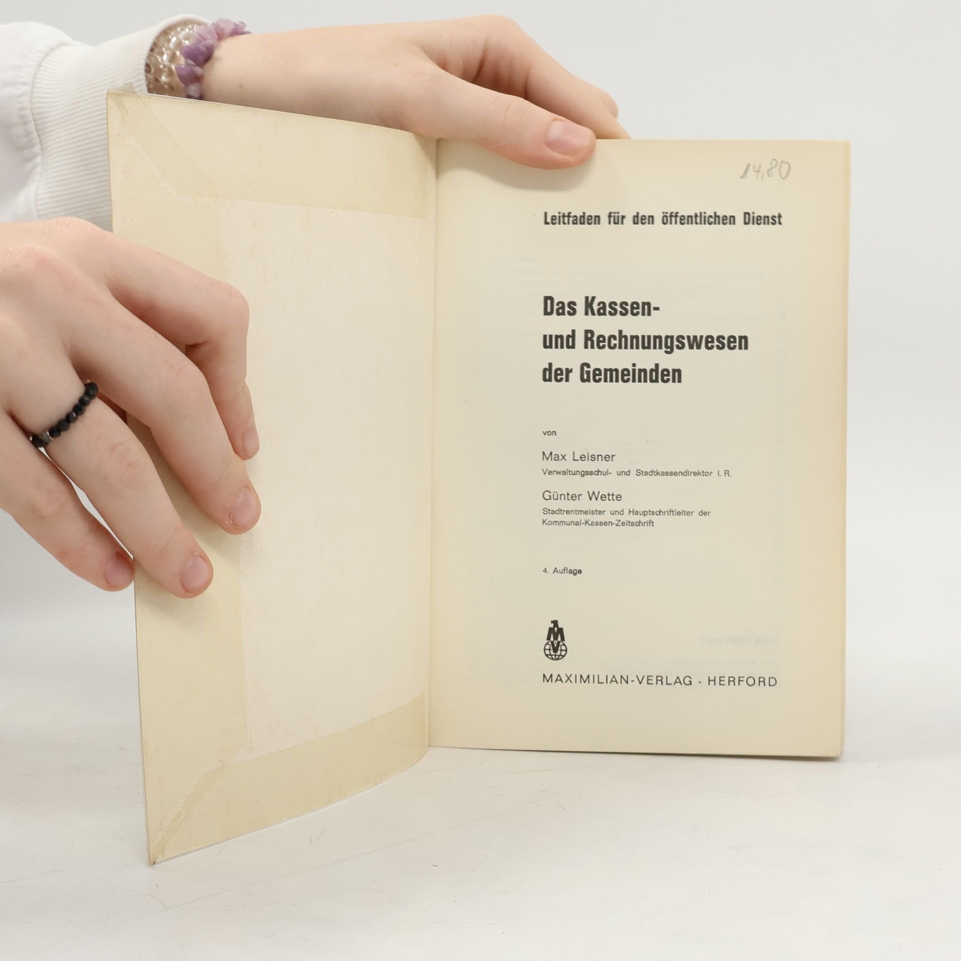 Max Leisner Das Kassen- und Rechnungswesen der Gemeinden 6a