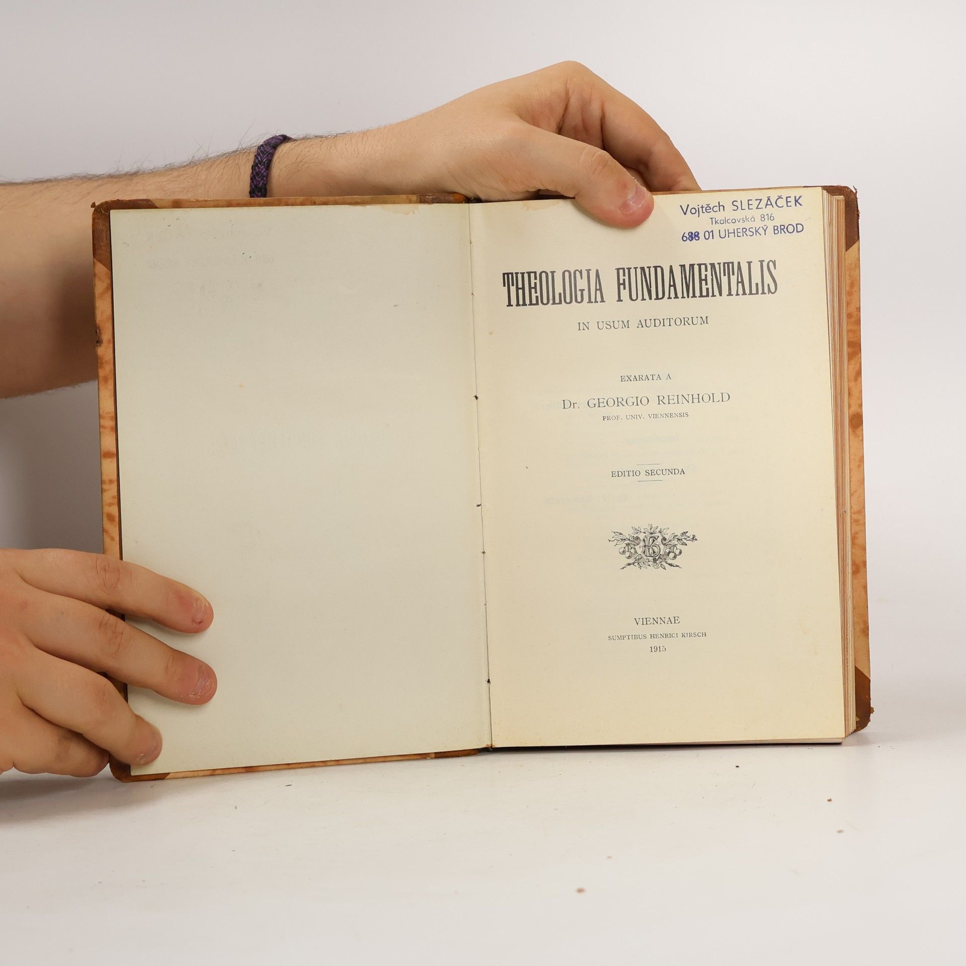 Georgio Reinhold Theologia fundamentalis,