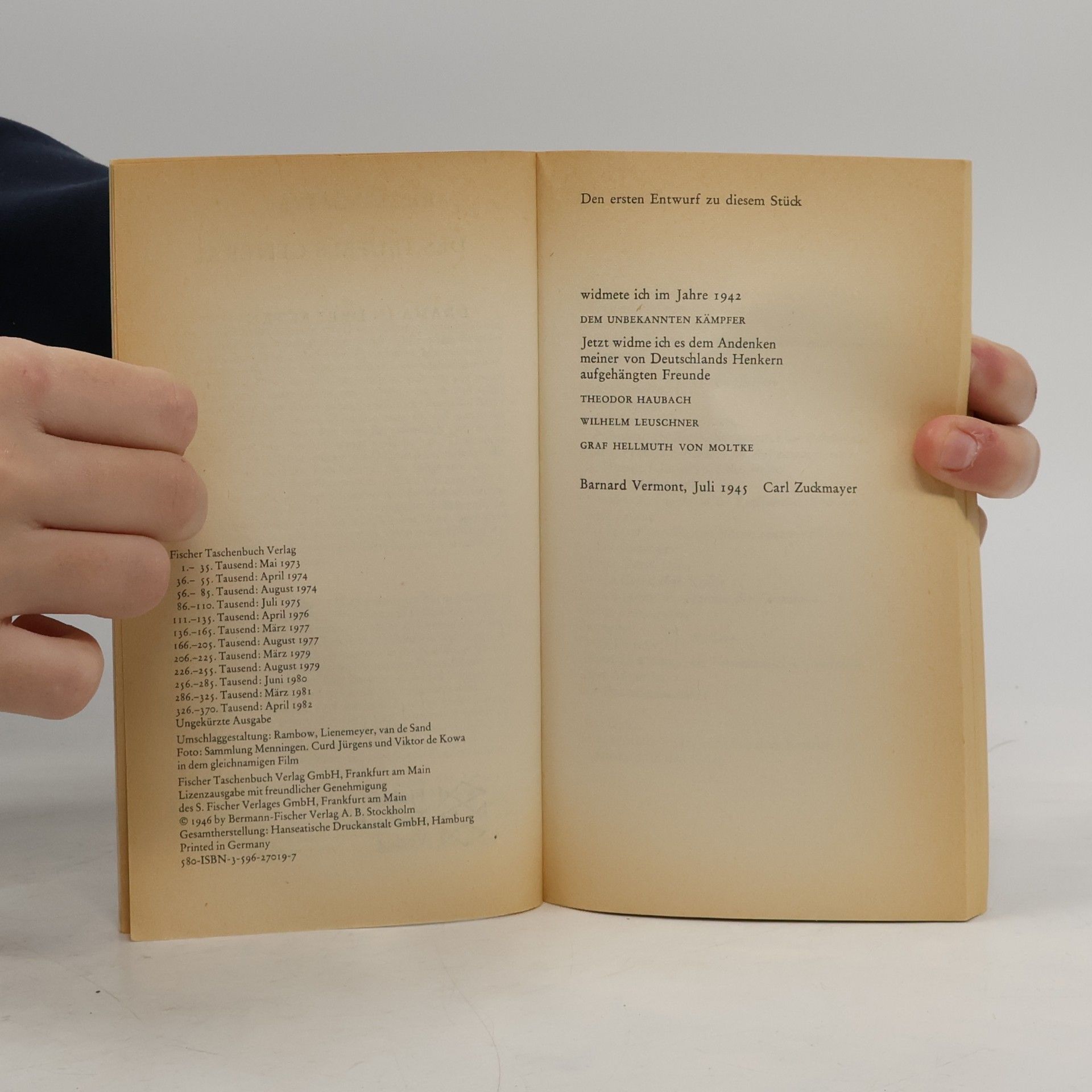 Carl Zuckmayer Des Teufels General