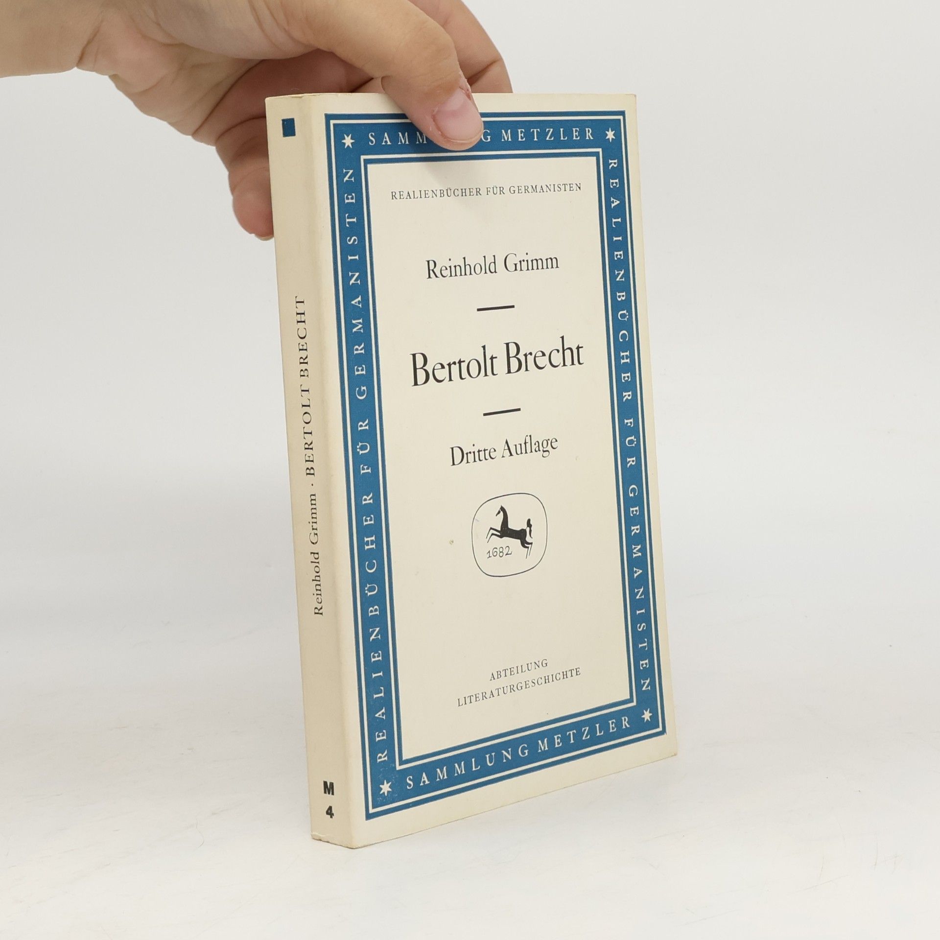 Reinhold Grimm Bertolt Brecht