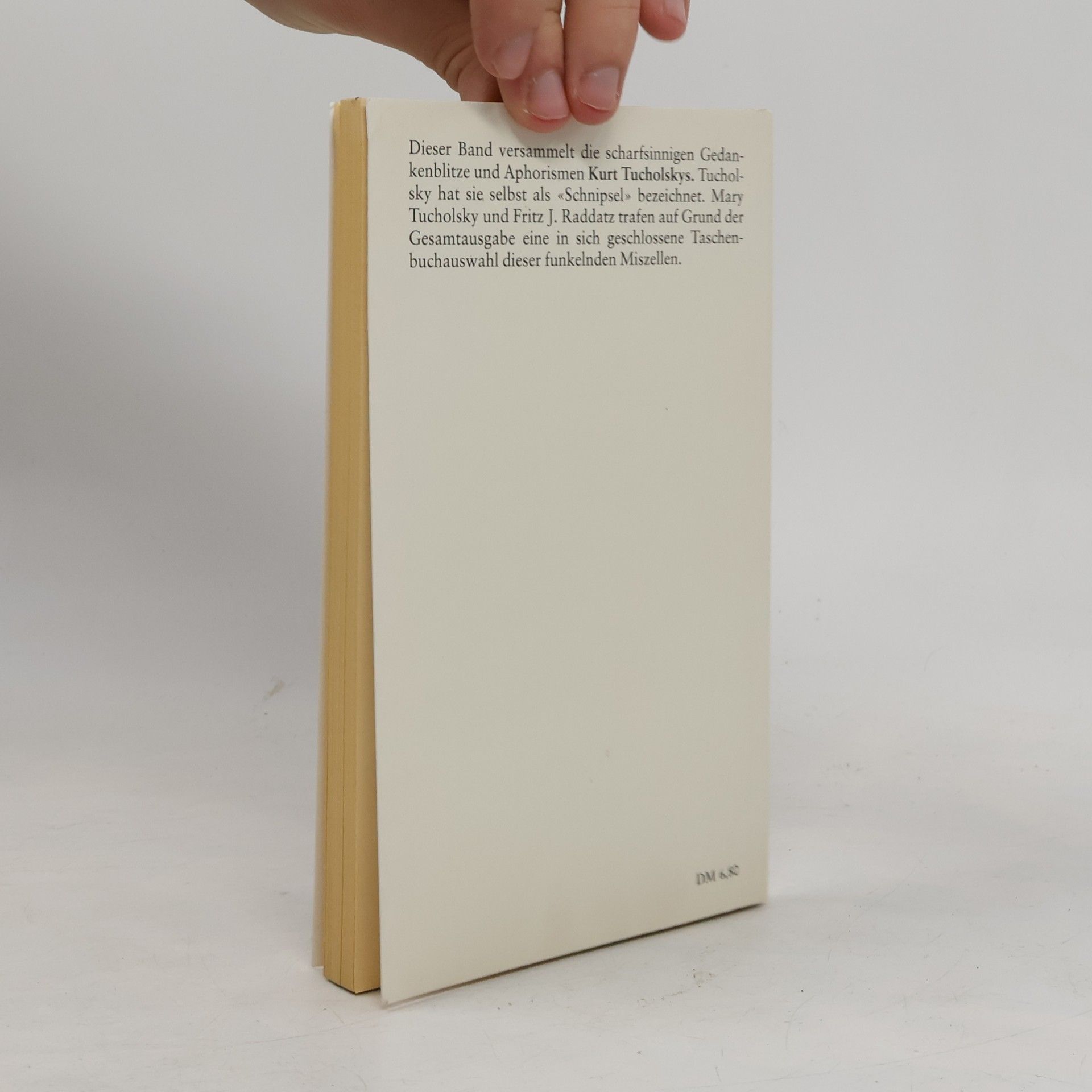 Kurt Tucholsky Schnipsel