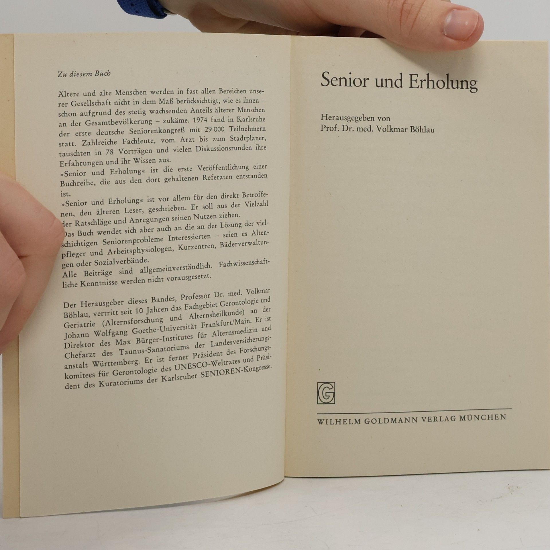 Volkmar Böhlau Senior und Erholung
