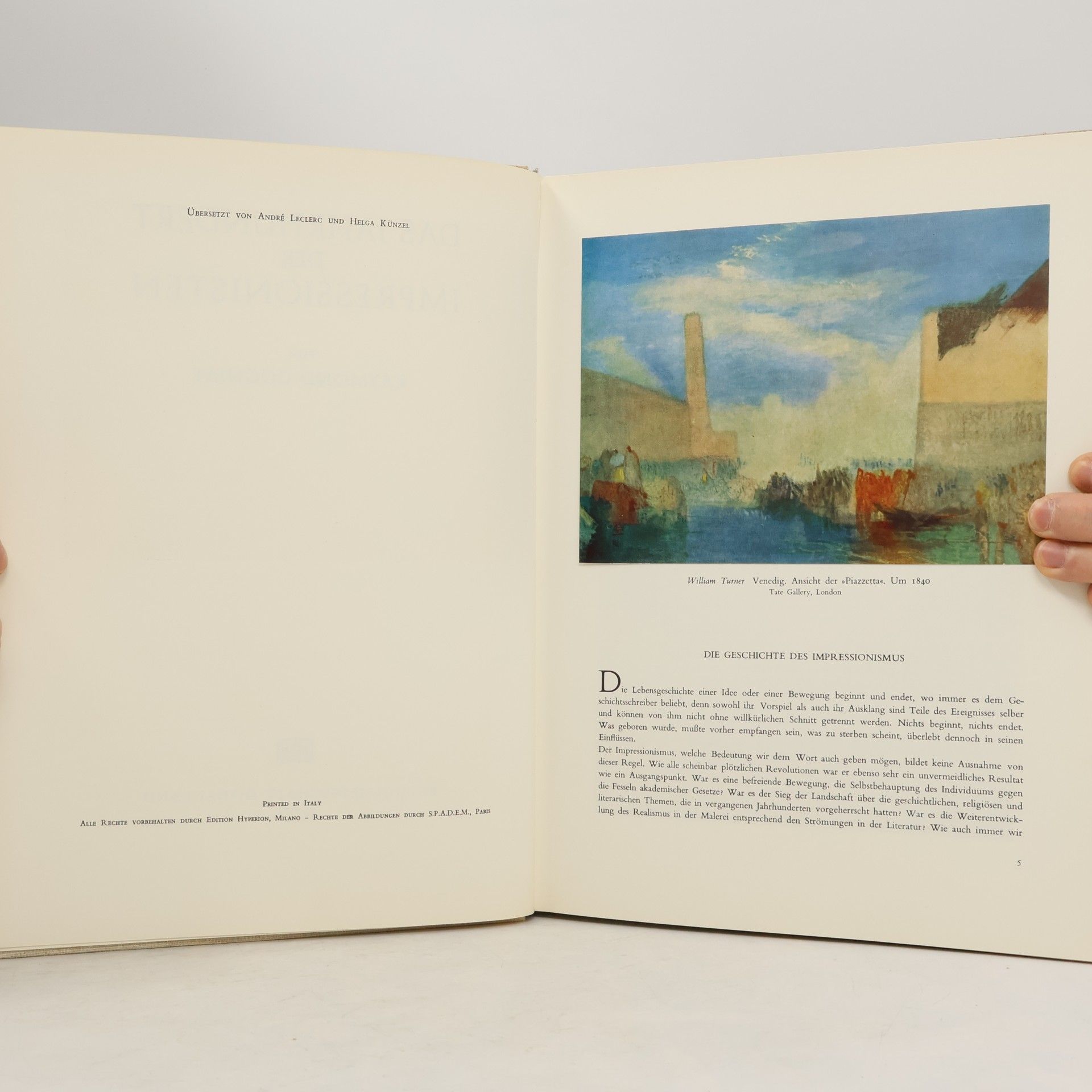 Raymond Cogniat DAS JAHRHUNDERT DER IMPRESSIONISTEN