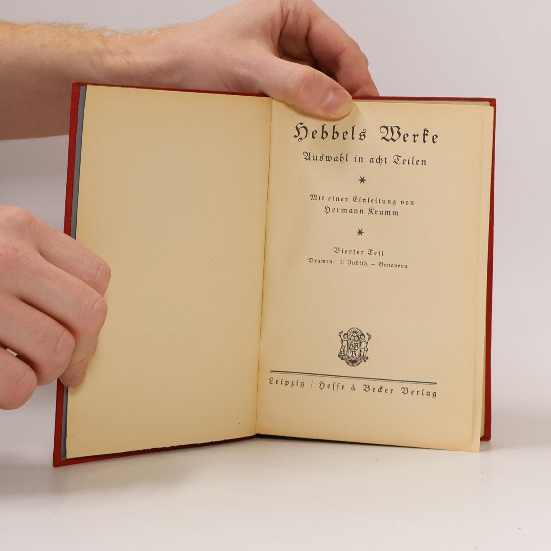 Christian Friedrich Hebbel Hebbels Werke