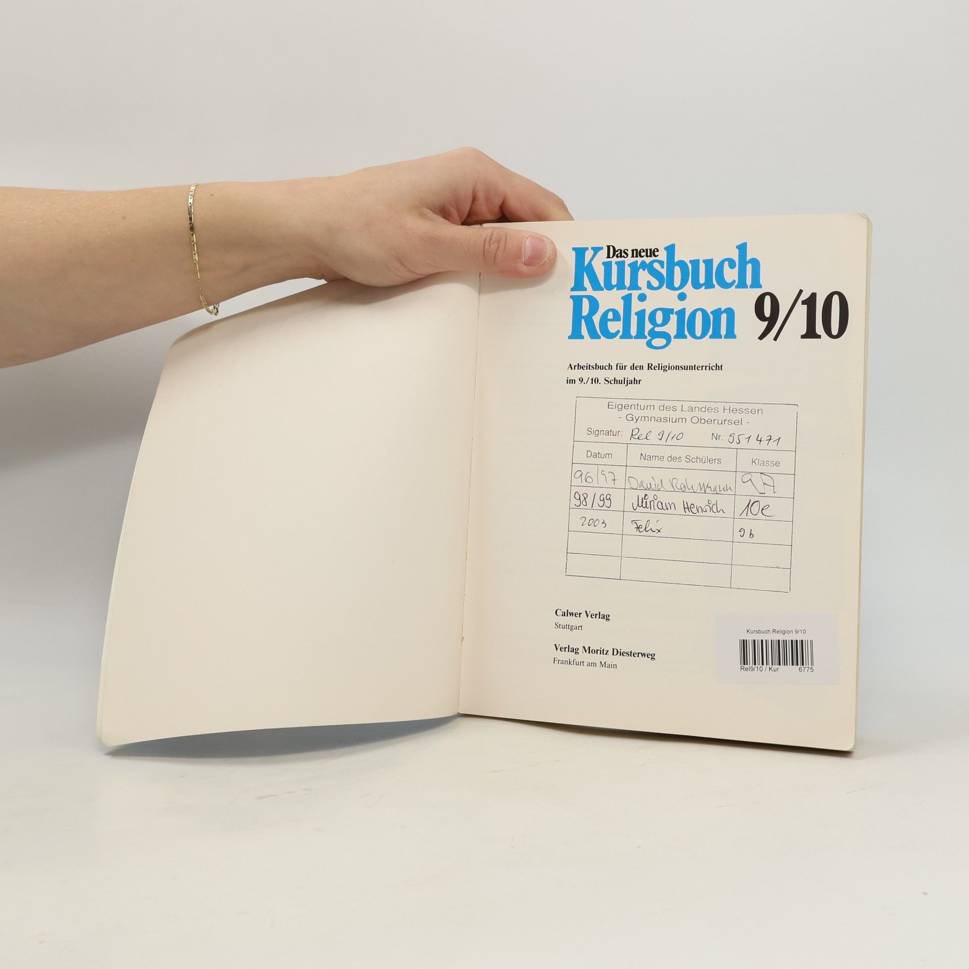 Peter Knorr Das neue Kursbuch Religion 9/10