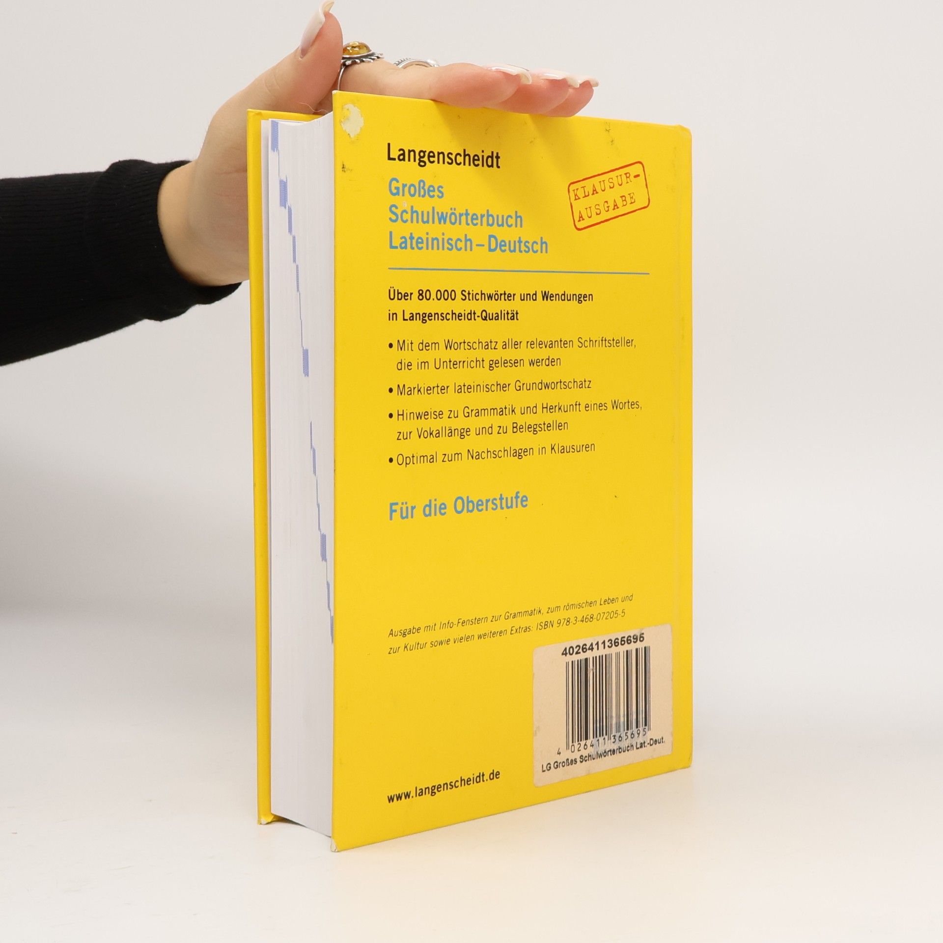 Rachele Zoli Sudbrock Langenscheidt, Großes Schulwörterbuch Lateinisch-Deutsch