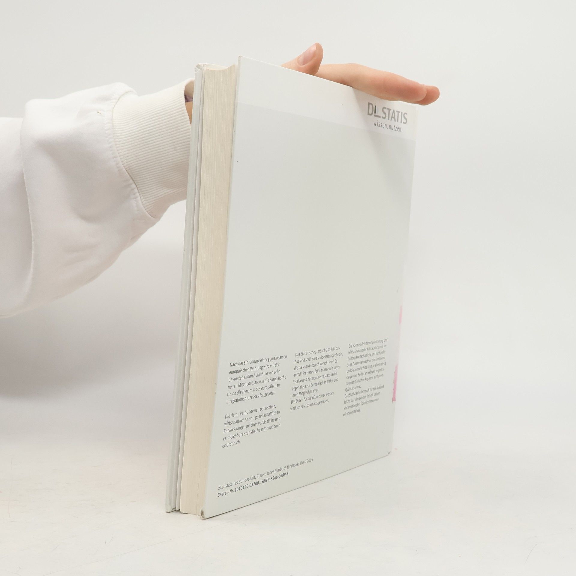 Statistisches Bundesamt Statistisches Jahrbuch für das Ausland 2003