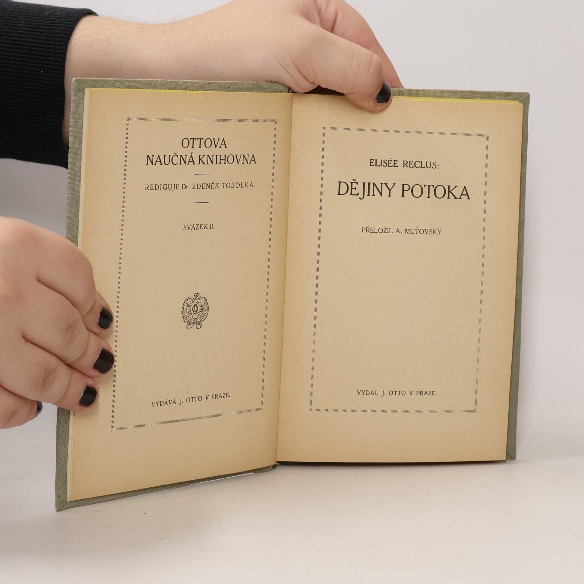 Elisée Reclus Dějiny potoka