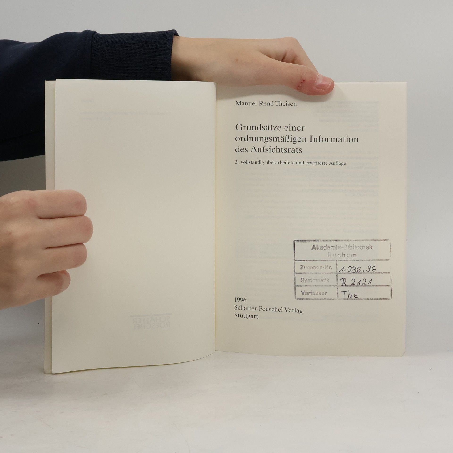 Manuel Theisen Grundsätze einer ordnungsmässigen Informationsversorgung des Aufsichtsrats