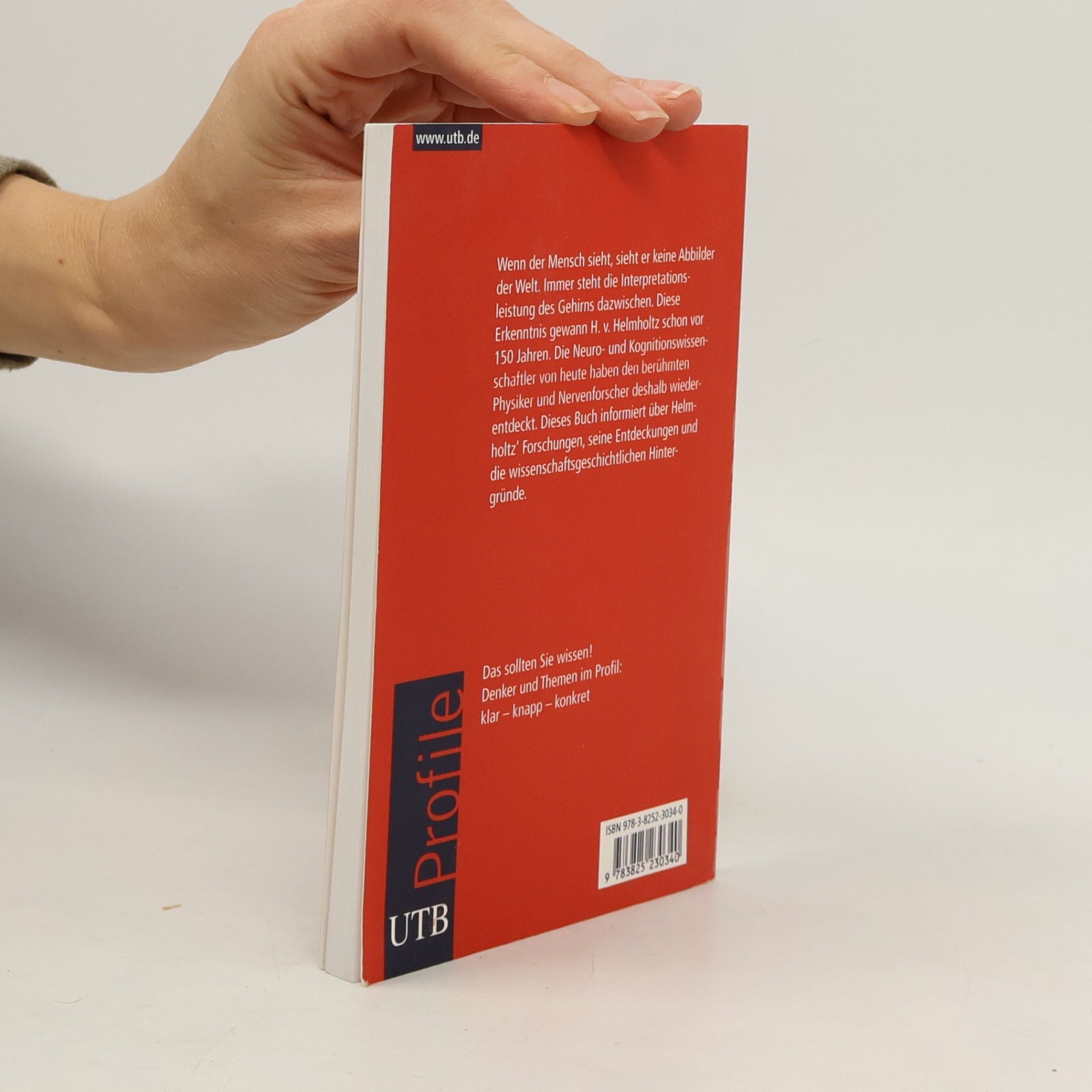 Michael Ruoff UTB S (Small-Format): Uni-Taschenbücher: Hermann von Helmholtz