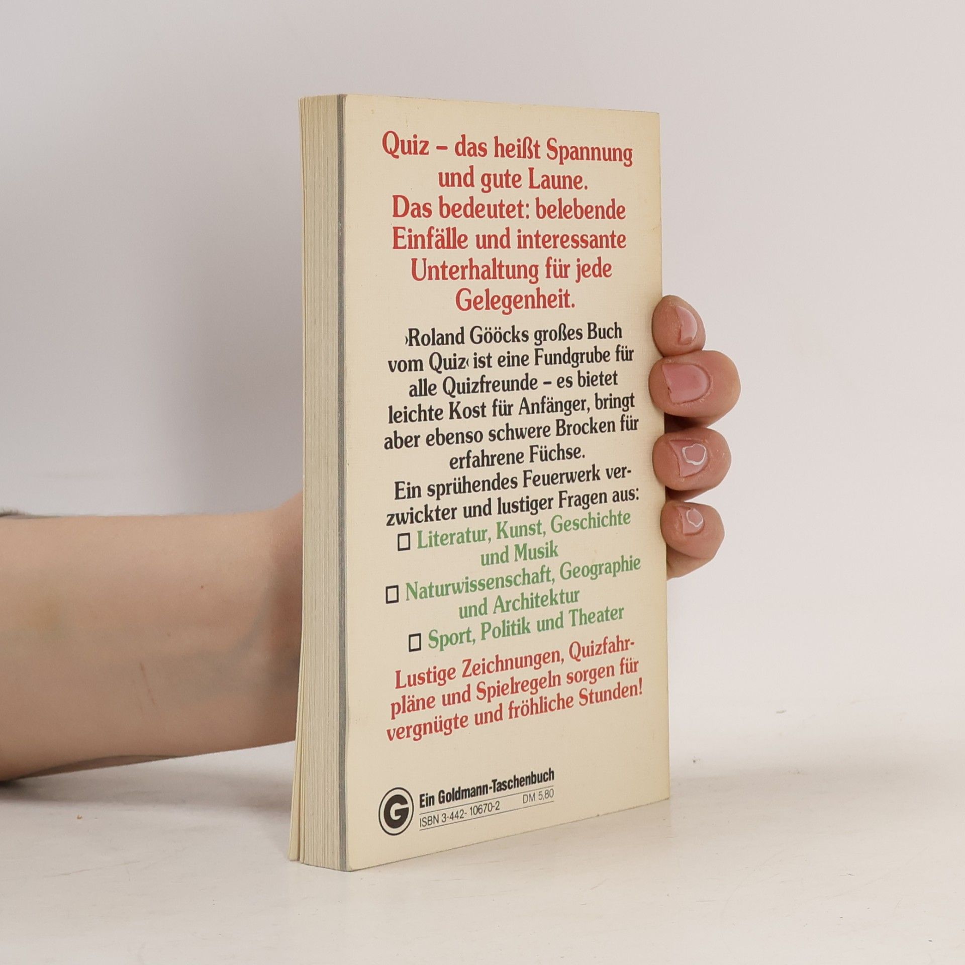 Roland Gööcks Roland Gööcks großes Buch vom Quiz